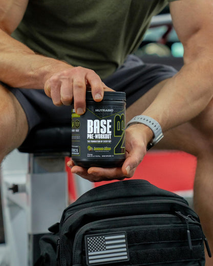 NutraBio Base Pre-Workout Powder 200mg Caffeine, Sustained Energy, Focus, Endurance, Pump, Sugar Free, Clean Preworkout for Men and Women - Beta Alanine, L-Tyrosine, 30 Servings - Lemon Lime - PrimeBioHealth - canada supplements
