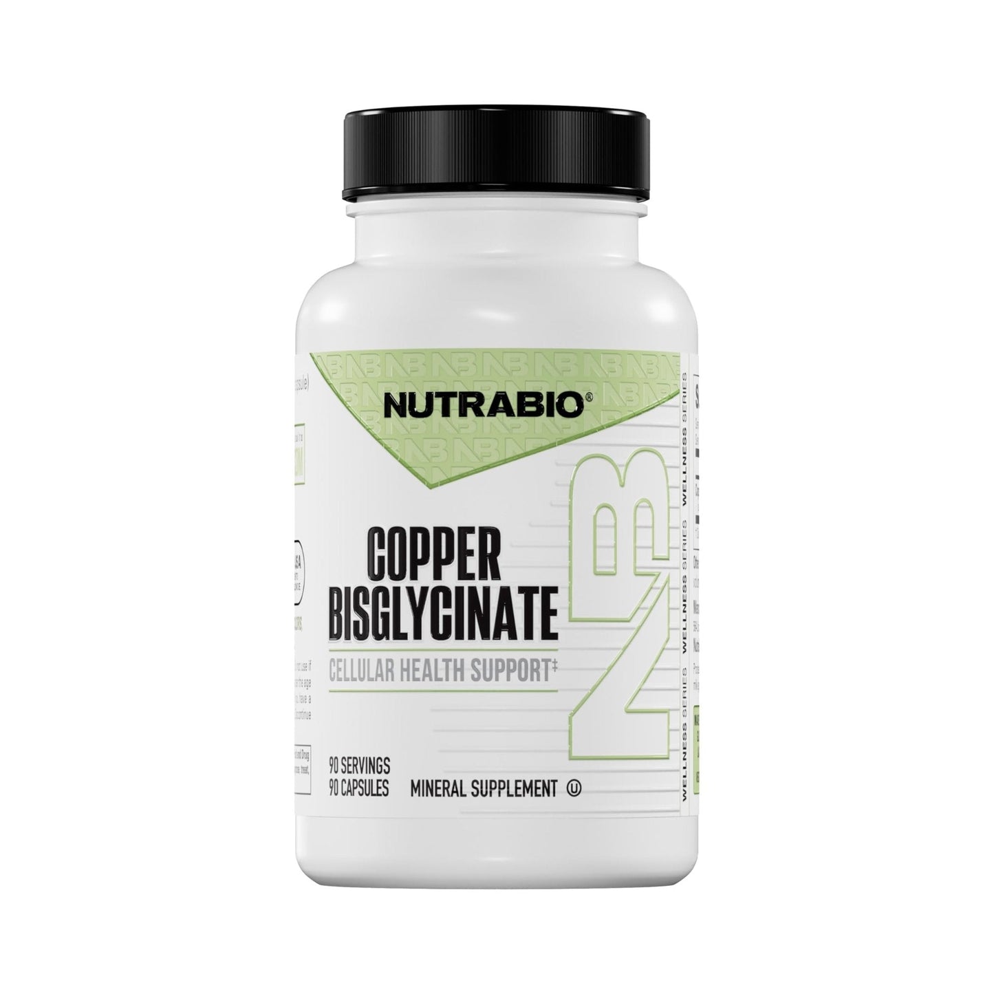 NutraBio Chelated Copper Bisglycinate Supplement (3mg), Immune Support - Copper Supplement- 90 Capsules - PrimeBioHealth - canada supplements
