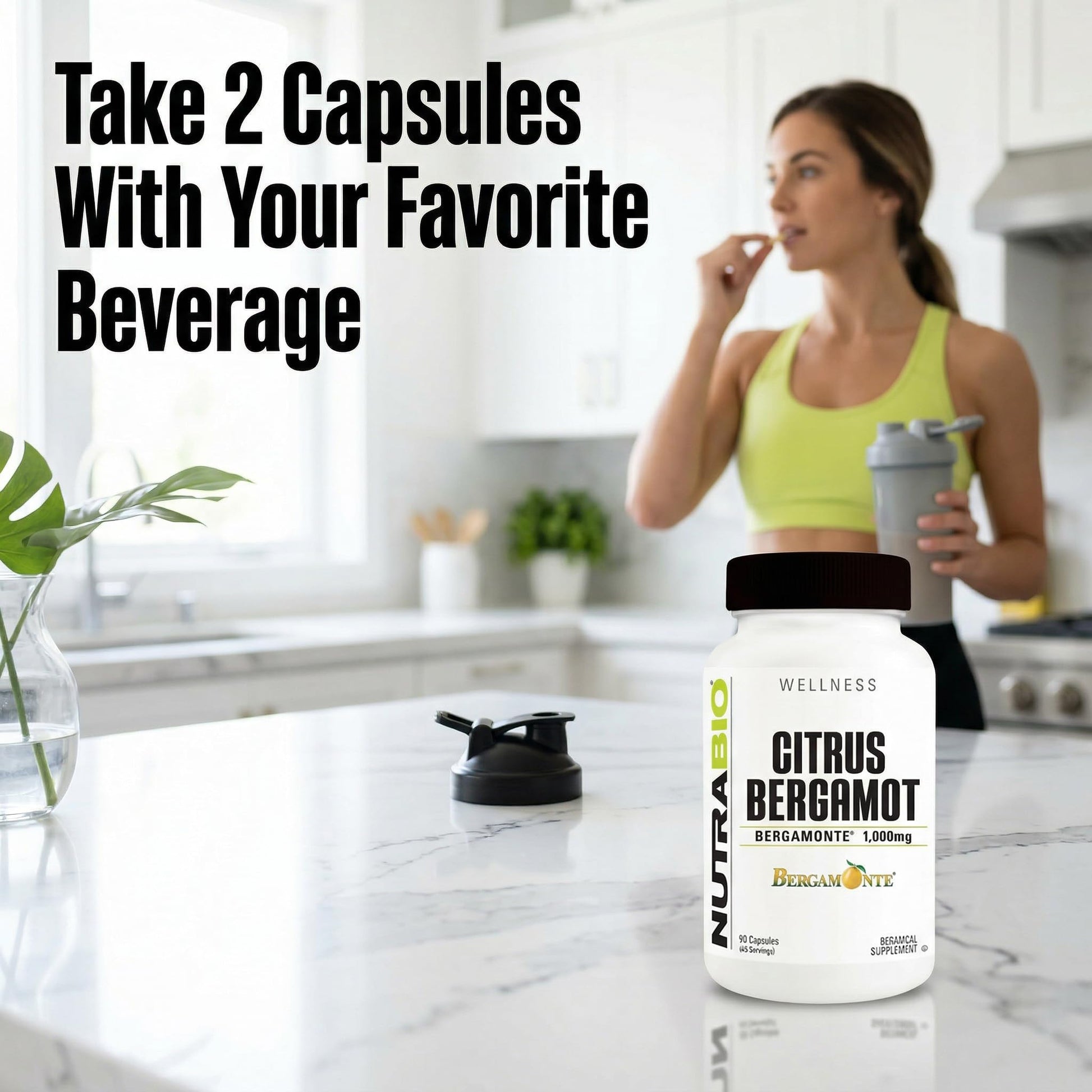NutraBio Citrus Bergamot Bergamonte Extract Supplement, 1,000mg - May Help Promote Cardiovascular Health and Wellness, 90 Capsules - PrimeBioHealth - canada supplements