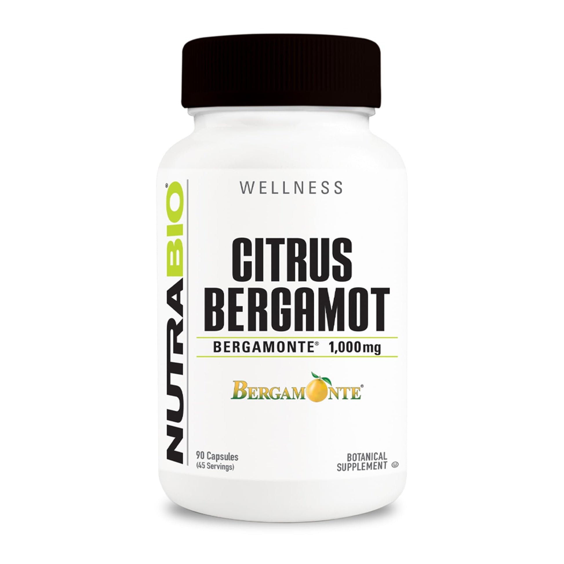 NutraBio Citrus Bergamot Bergamonte Extract Supplement, 1,000mg - May Help Promote Cardiovascular Health and Wellness, 90 Capsules - PrimeBioHealth - canada supplements