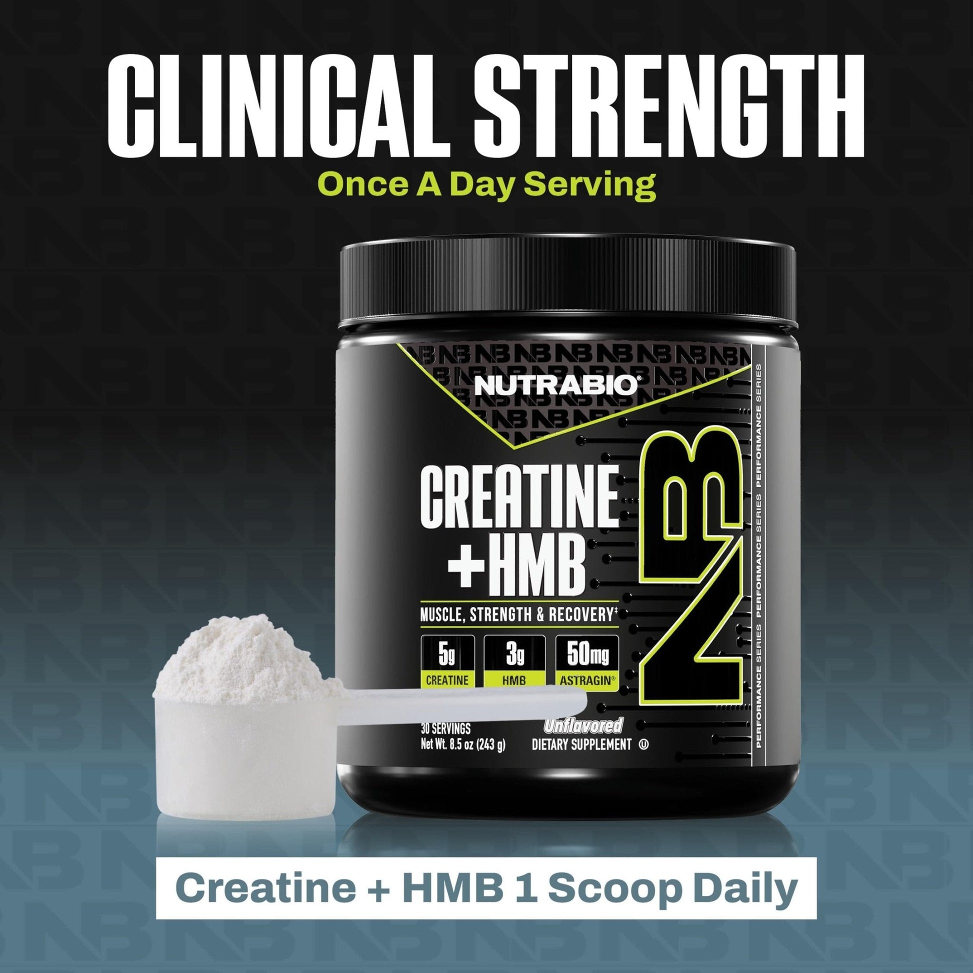 NutraBio Creatine + HMB- Creatine Monohydrate with HMB Powder for Muscle Growth, Increased Strength- 30 Servings (Unflavored) - PrimeBioHealth - canada supplements