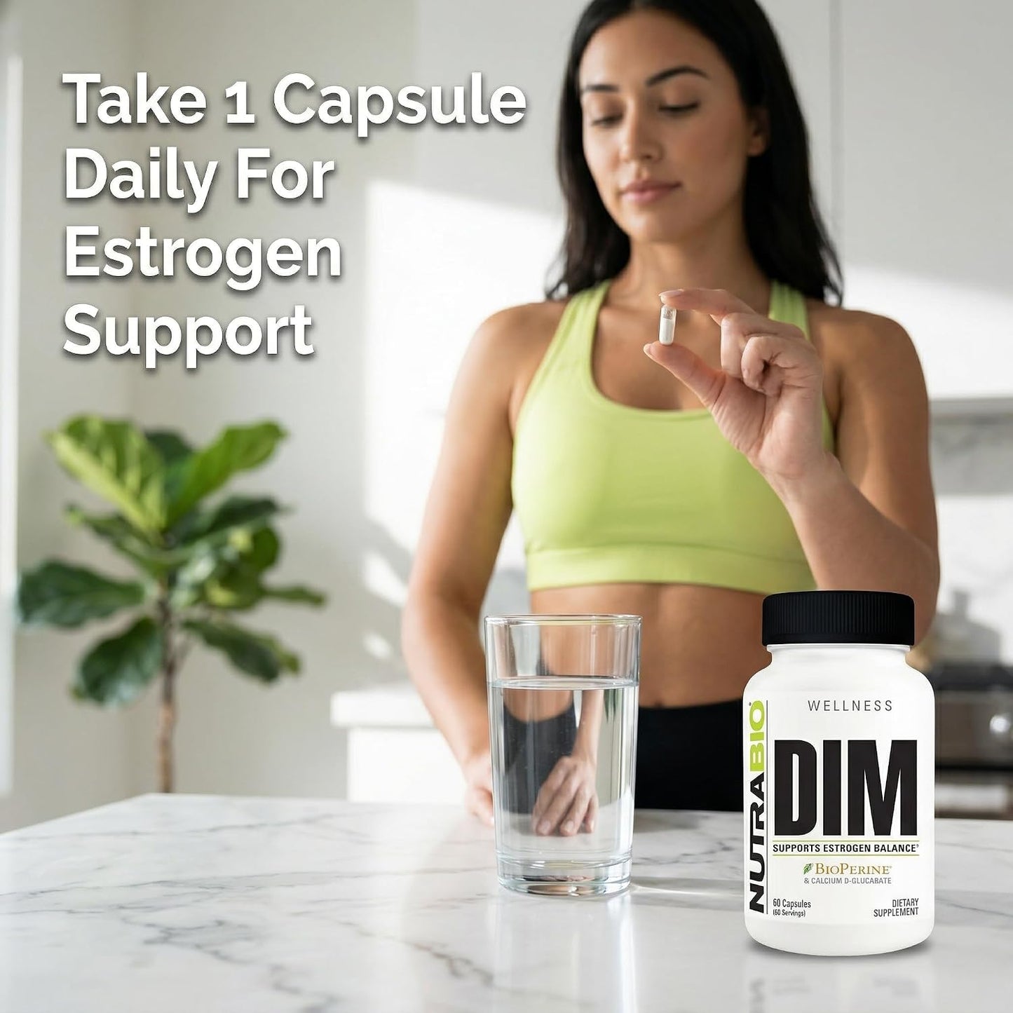 NutraBio DIM Supplement, Supports Estrogen Balance, 100mg - 60 Vegetable Capsules - PrimeBioHealth - canada supplements