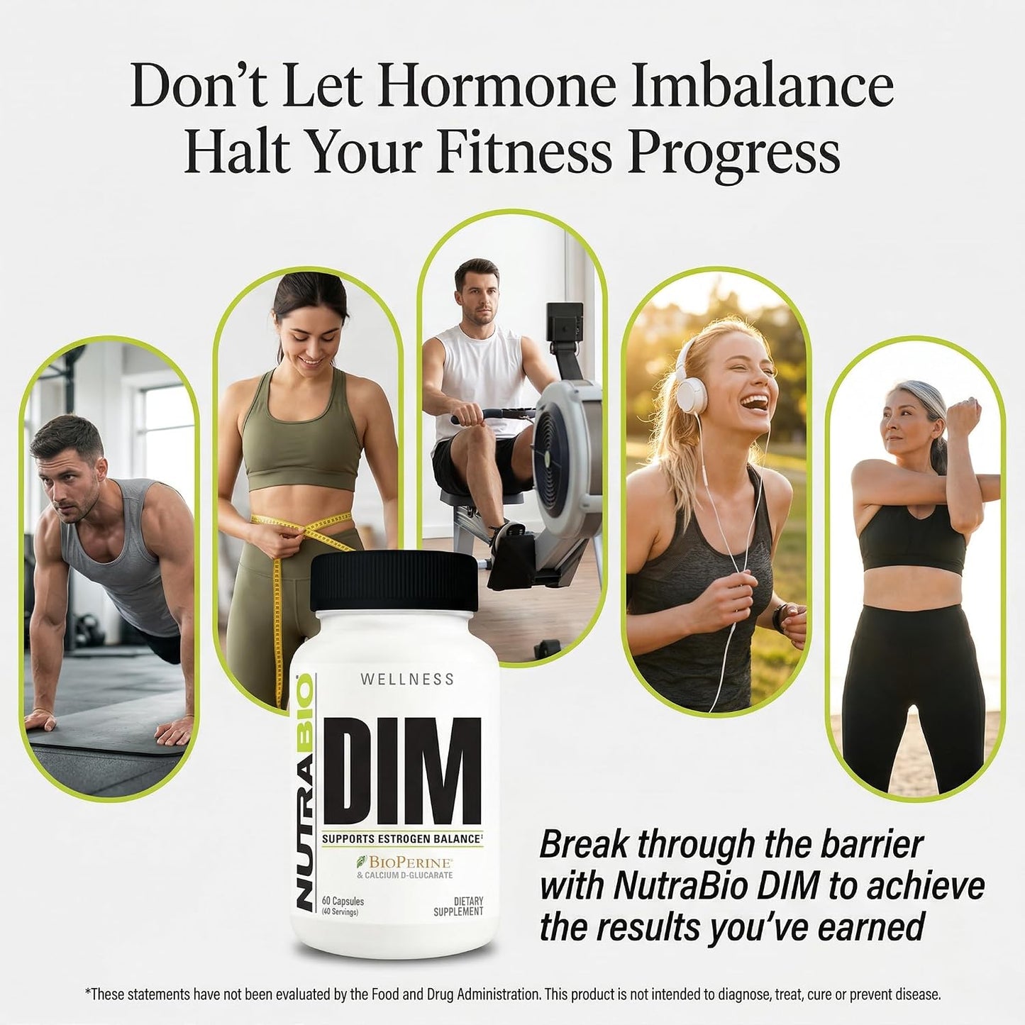 NutraBio DIM Supplement, Supports Estrogen Balance, 100mg - 60 Vegetable Capsules - PrimeBioHealth - canada supplements