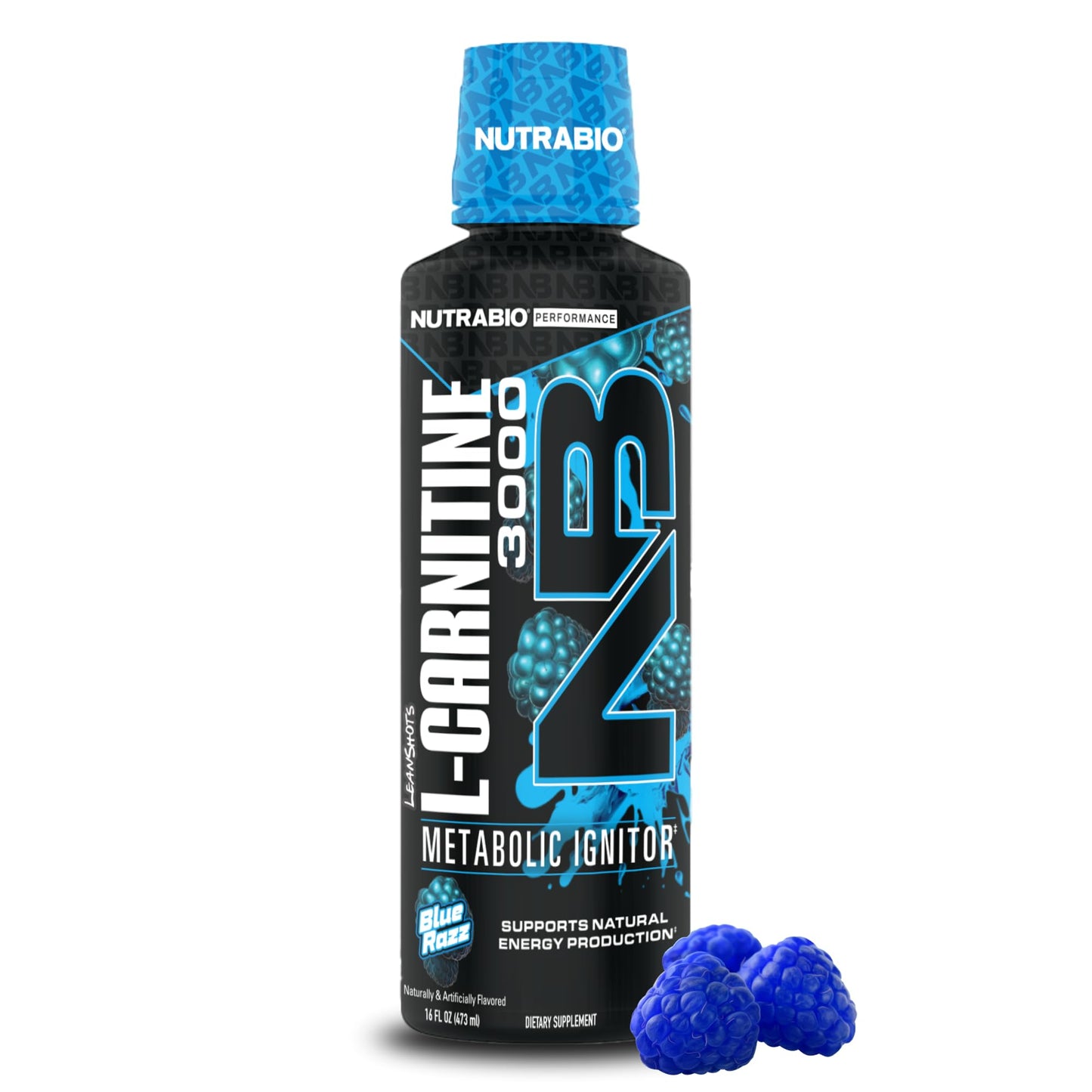 NutraBio – L-Carnitine Liquid Shots – 3000mg, (Green Apple) – 10mg of Vitamin B-5 – Zero Carbs & Sugars – Energy Production – Muscle Recovery - PrimeBioHealth - canada supplements