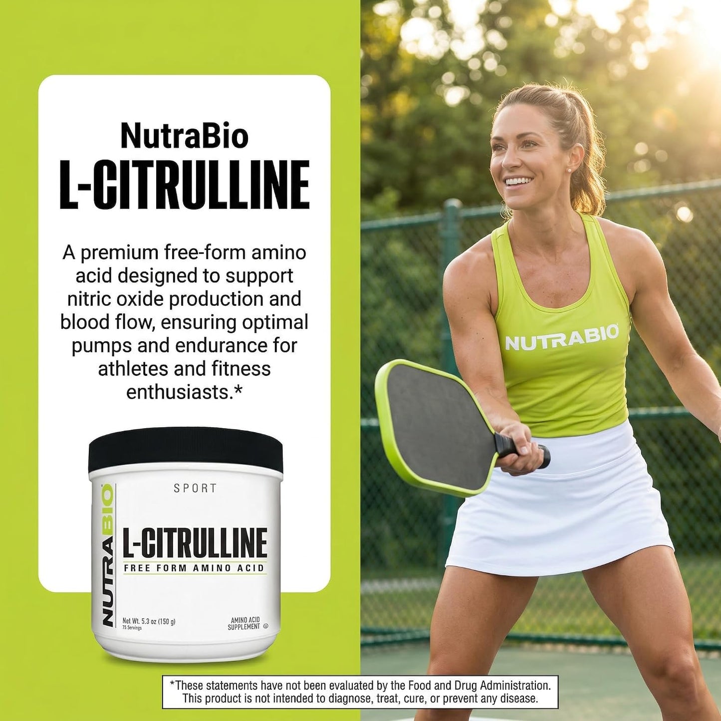 NutraBio L-Citrulline, Free Form Amino Acid, 5.3 oz (150 g) - PrimeBioHealth - canada supplements