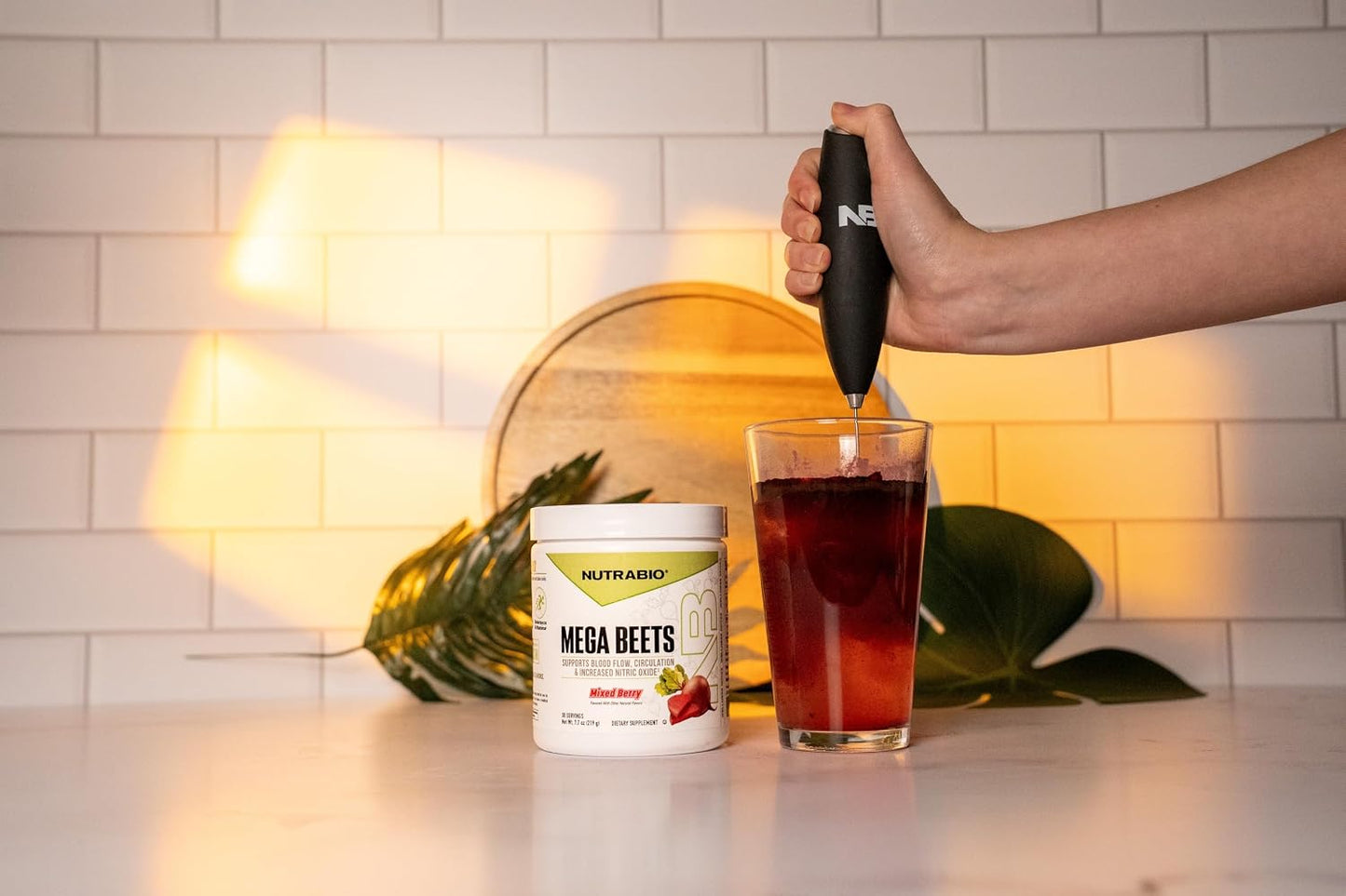 NutraBio Mega Beets Organic Beet Root Powder Nitric Oxide Superfood, NO3-T Nitrates and Antioxidants - Supports Performance, Circulation, Blood Flow, Overall Health - 30 Servings - PrimeBioHealth - canada supplements