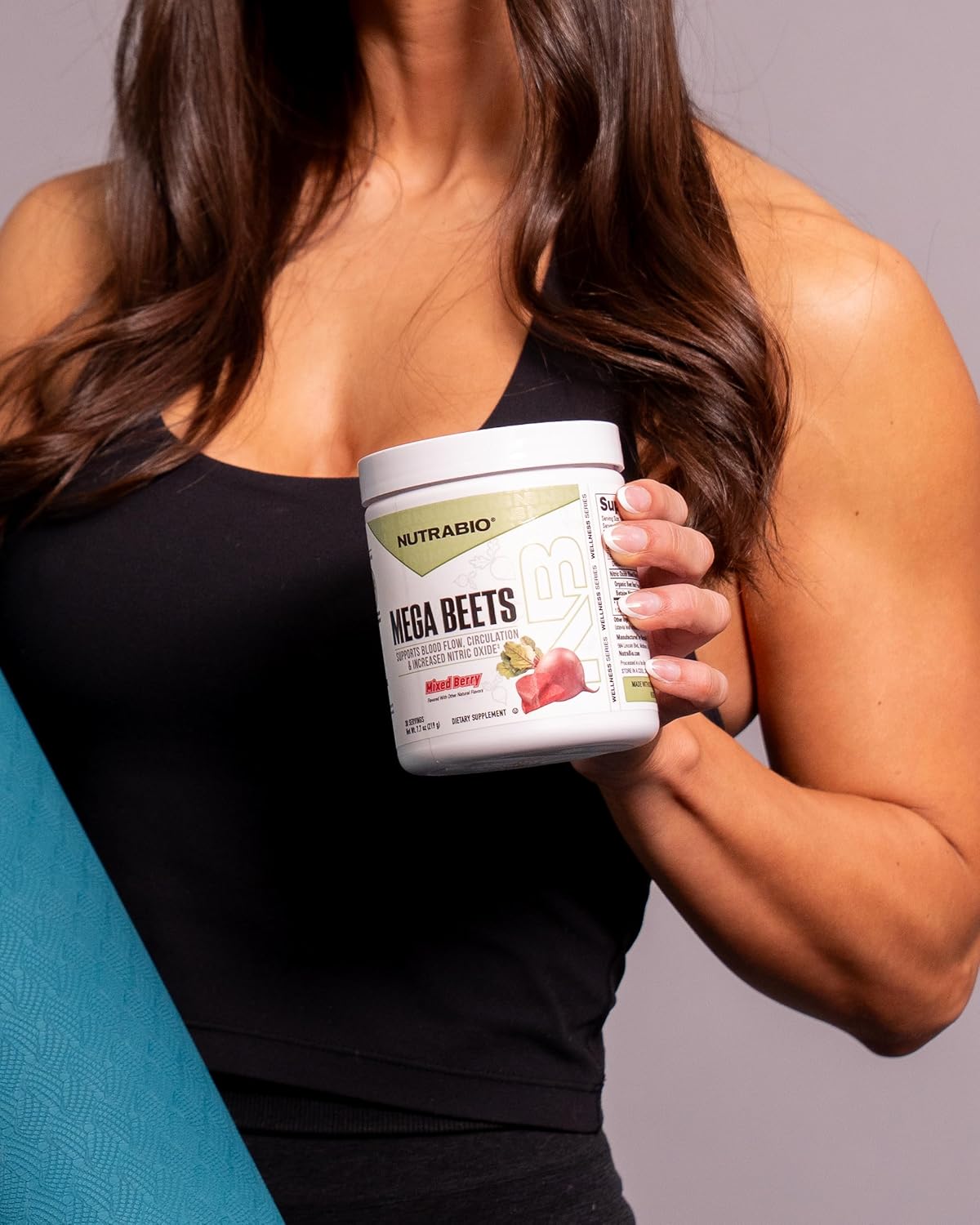 NutraBio Mega Beets Organic Beet Root Powder Nitric Oxide Superfood, NO3-T Nitrates and Antioxidants - Supports Performance, Circulation, Blood Flow, Overall Health - 30 Servings - PrimeBioHealth - canada supplements