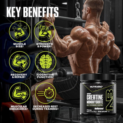 NutraBio Pure Micronized Creatine Monohydrate Powder Supplement, Unflavored, (300 g) - Supports Bulk Muscle Energy, Recovery, and Strength - HPLC Tested Creatine Powder Supplement for Men and Women - PrimeBioHealth - canada supplements