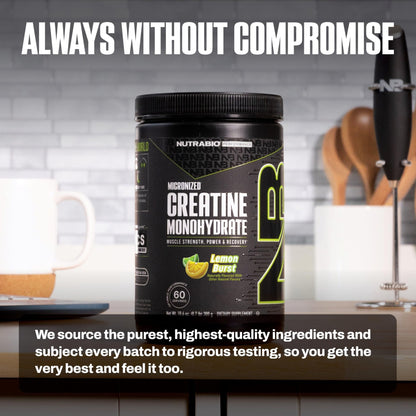 NutraBio Pure Micronized Creatine Monohydrate Powder Supplement, Unflavored, (300 g) - Supports Bulk Muscle Energy, Recovery, and Strength - HPLC Tested Creatine Powder Supplement for Men and Women - PrimeBioHealth - canada supplements