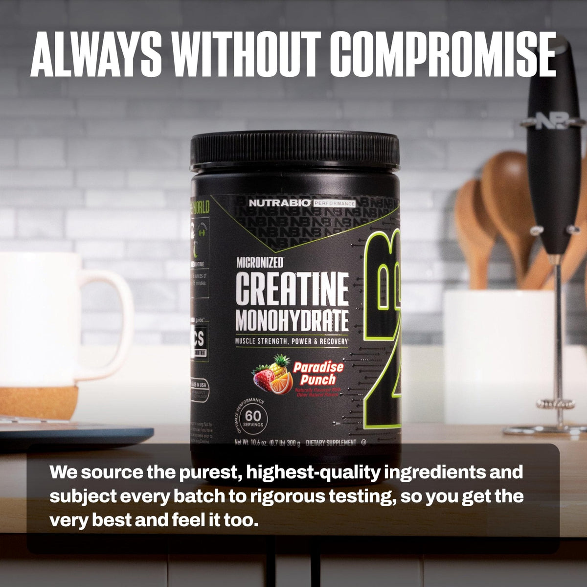 NutraBio Pure Micronized Creatine Monohydrate Powder Supplement, Unflavored, (300 g) - Supports Bulk Muscle Energy, Recovery, and Strength - HPLC Tested Creatine Powder Supplement for Men and Women - PrimeBioHealth - canada supplements