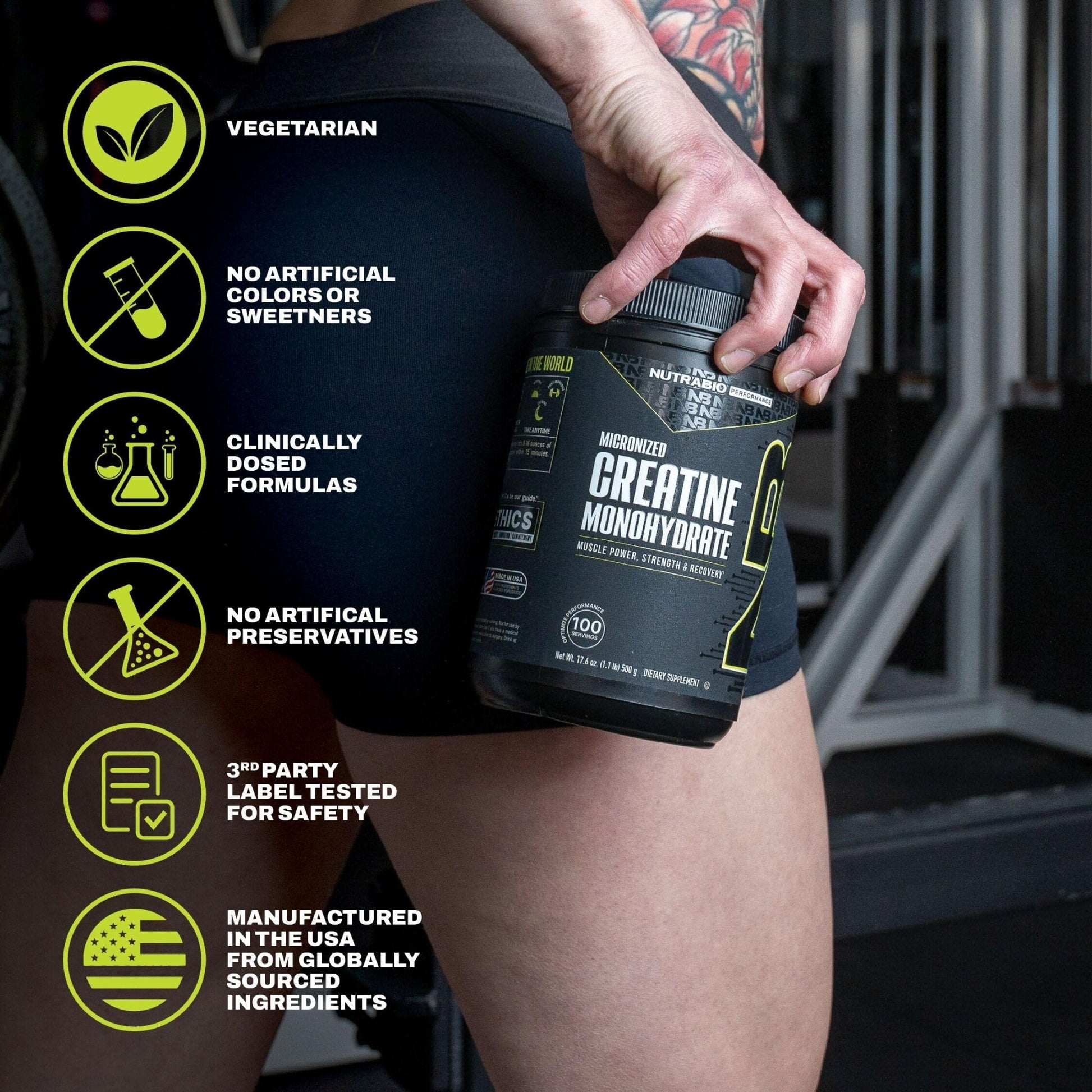 NutraBio Pure Micronized Creatine Monohydrate Powder Supplement, Unflavored, (300 g) - Supports Bulk Muscle Energy, Recovery, and Strength - HPLC Tested Creatine Powder Supplement for Men and Women - PrimeBioHealth - canada supplements