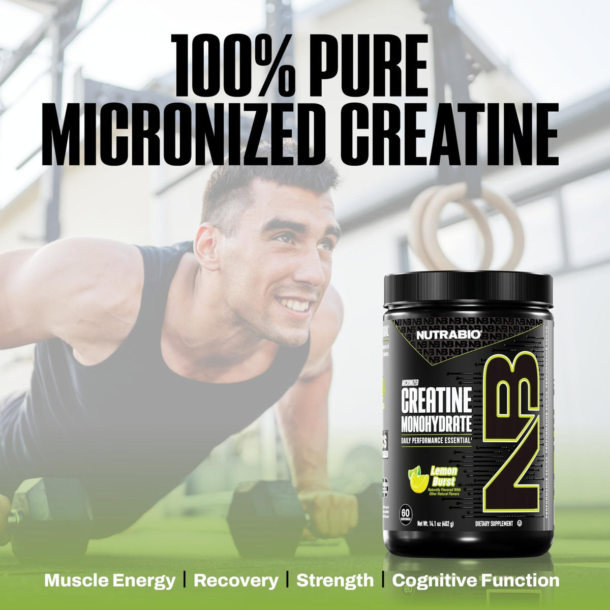 NutraBio Pure Micronized Creatine Monohydrate Powder Supplement, Unflavored, (300 g) - Supports Bulk Muscle Energy, Recovery, and Strength - HPLC Tested Creatine Powder Supplement for Men and Women - PrimeBioHealth - canada supplements