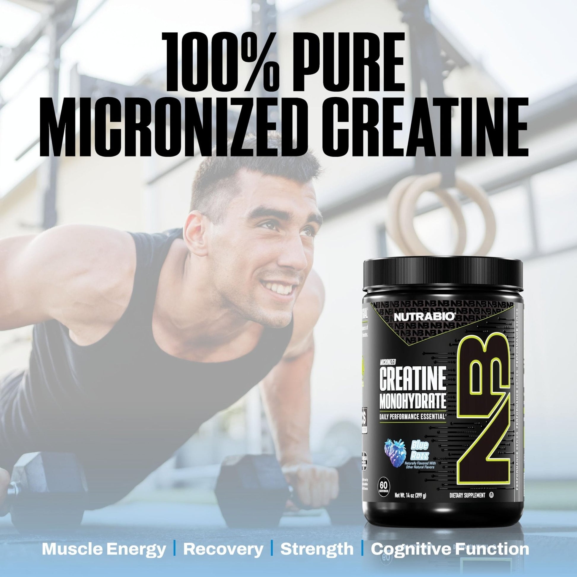 NutraBio Pure Micronized Creatine Monohydrate Powder Supplement, Unflavored, (300 g) - Supports Bulk Muscle Energy, Recovery, and Strength - HPLC Tested Creatine Powder Supplement for Men and Women - PrimeBioHealth - canada supplements
