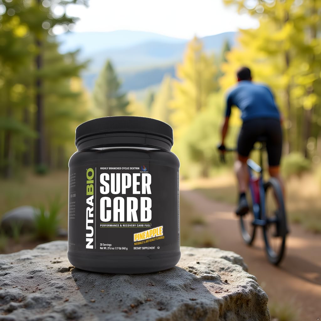 NutraBio Super Carb, Carbohydrate Powder with Cluster Dextrin & Electrolytes, Advanced Carb Supplement Powder for Workout Fuel, Performance, and Muscle Recovery, Cyclic Dextrin, Unflavored, 30 Sv - PrimeBioHealth - canada supplements