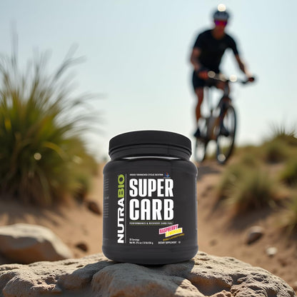 NutraBio Super Carb, Carbohydrate Powder with Cluster Dextrin & Electrolytes, Advanced Carb Supplement Powder for Workout Fuel, Performance, and Muscle Recovery, Cyclic Dextrin, Unflavored, 30 Sv - PrimeBioHealth - canada supplements