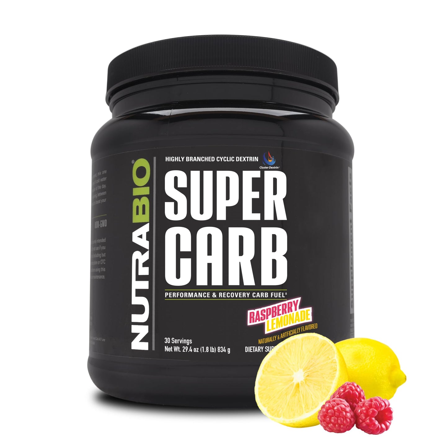 NutraBio Super Carb, Carbohydrate Powder with Cluster Dextrin & Electrolytes, Advanced Carb Supplement Powder for Workout Fuel, Performance, and Muscle Recovery, Cyclic Dextrin, Unflavored, 30 Sv - PrimeBioHealth - canada supplements