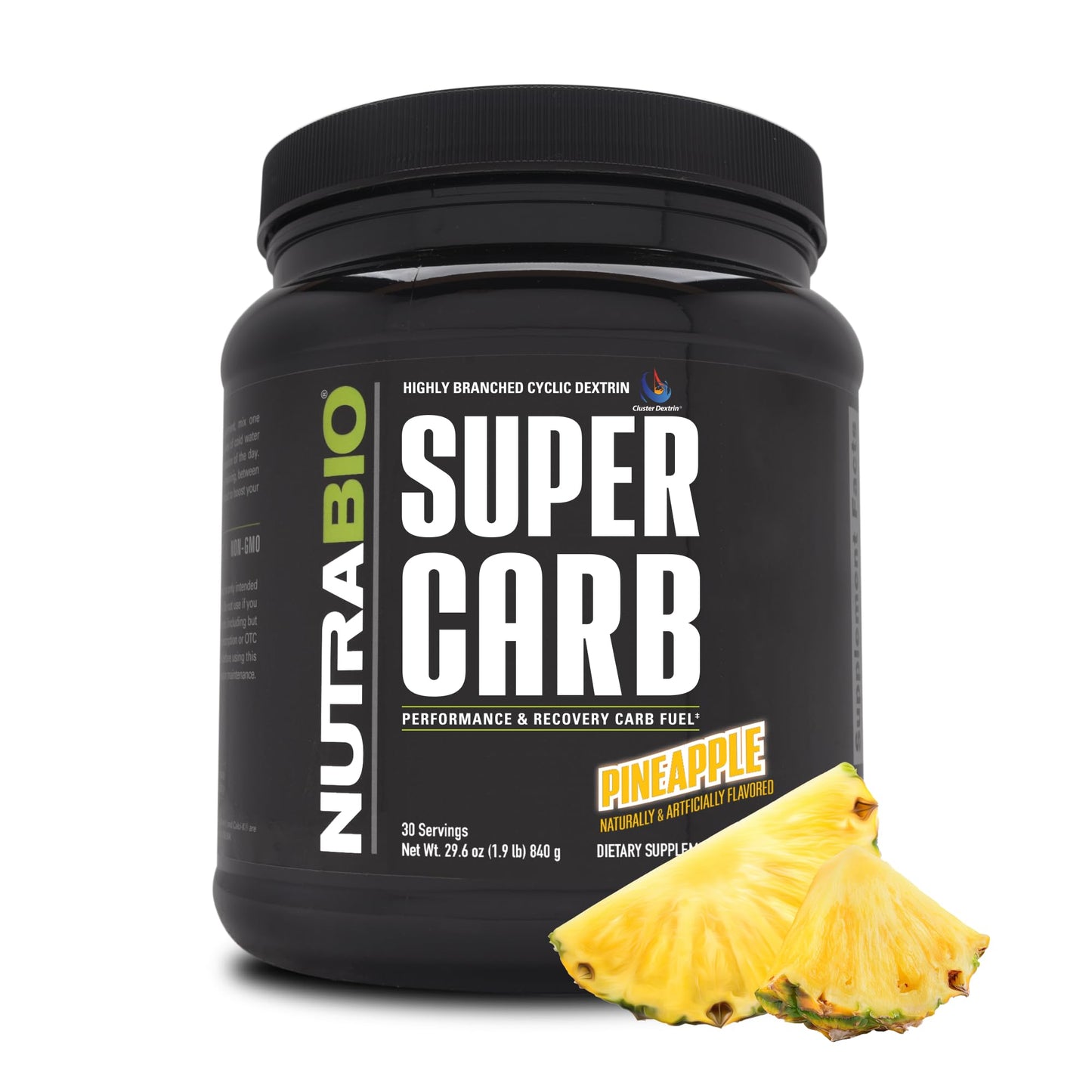 NutraBio Super Carb, Carbohydrate Powder with Cluster Dextrin & Electrolytes, Advanced Carb Supplement Powder for Workout Fuel, Performance, and Muscle Recovery, Cyclic Dextrin, Unflavored, 30 Sv - PrimeBioHealth - canada supplements