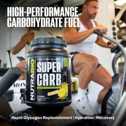 NutraBio Super Carb, Carbohydrate Powder with Cluster Dextrin & Electrolytes, Advanced Carb Supplement Powder for Workout Fuel, Performance, and Muscle Recovery, Cyclic Dextrin, Unflavored, 30 Sv - PrimeBioHealth - canada supplements