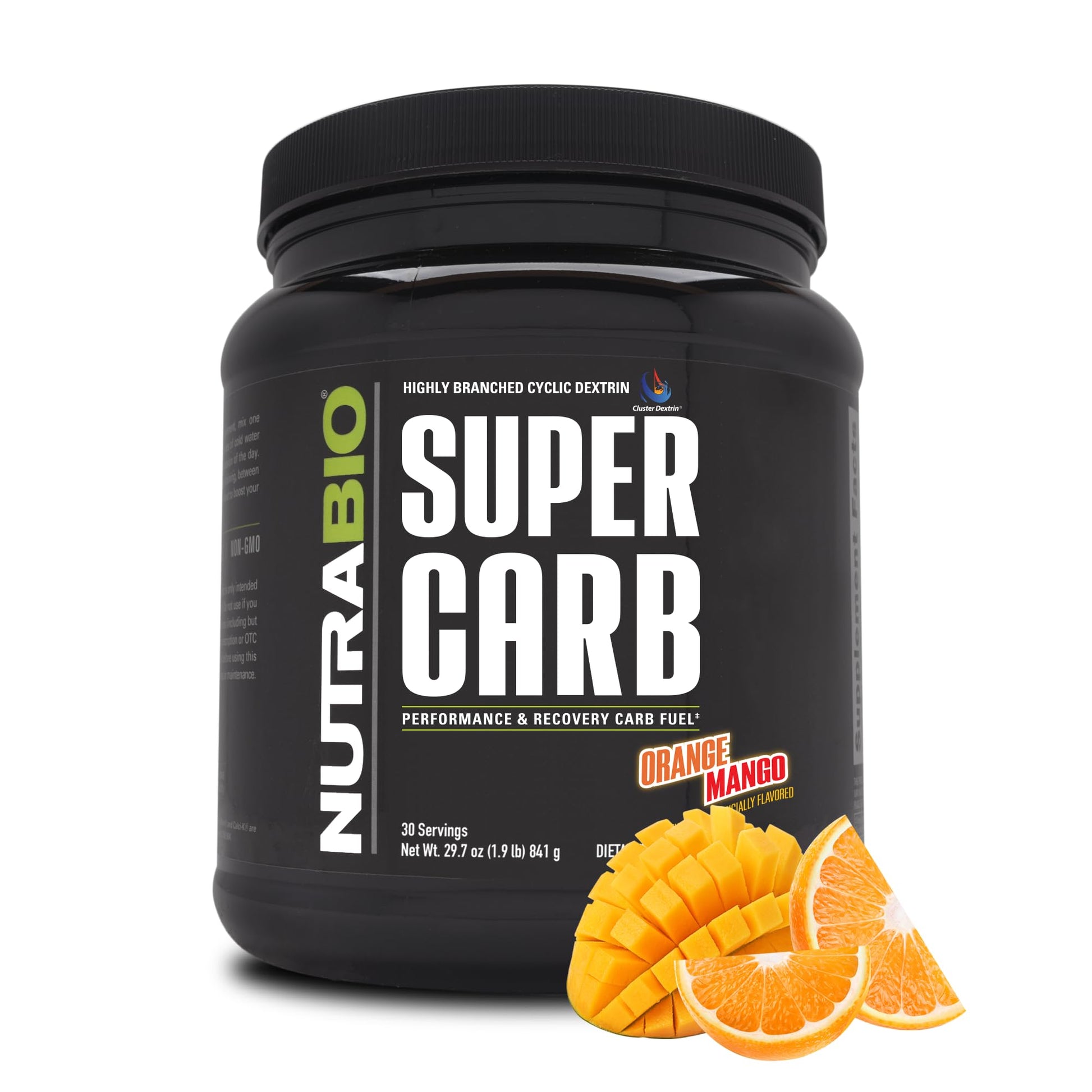 NutraBio Super Carb, Carbohydrate Powder with Cluster Dextrin & Electrolytes, Advanced Carb Supplement Powder for Workout Fuel, Performance, and Muscle Recovery, Cyclic Dextrin, Unflavored, 30 Sv - PrimeBioHealth - canada supplements