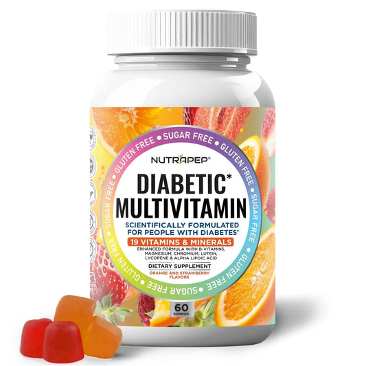 NutraPep Premium Multivitamin Chewable Gummies for Women & Men - Sugar-Free & Gluten Free Supplement Vitamins - PrimeBioHealth - canada supplements