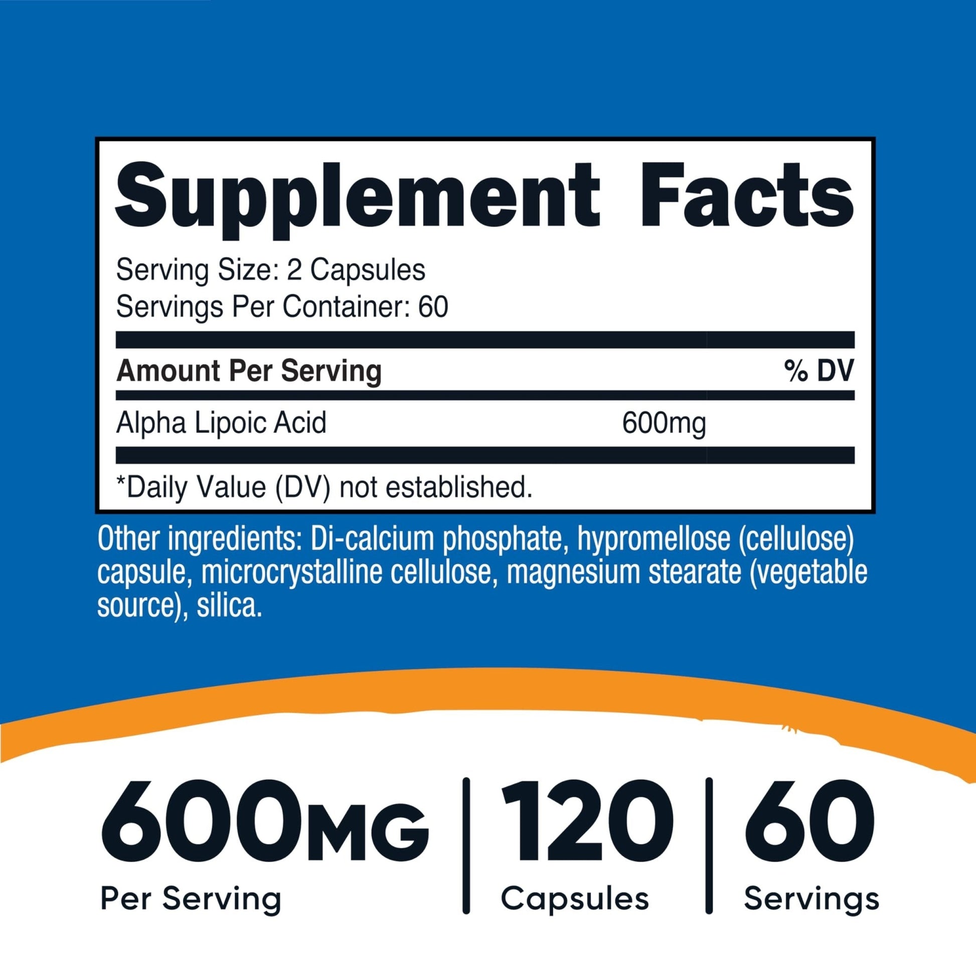 Nutricost Alpha Lipoic Acid 600mg Per Serving, 240 Capsules | Gluten Free, Vegetarian Capsules, Soy Free & GMO-Free - PrimeBioHealth - canada supplements