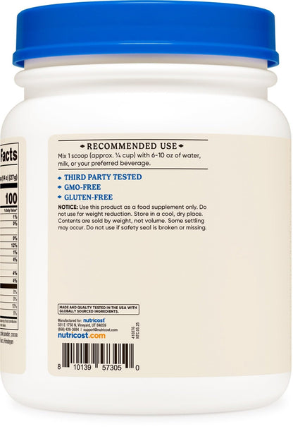 Nutricost Beef Bone Broth Protein Powder Chocolate (20 Servings) - Gluten-Free, GMO-Free - PrimeBioHealth - canada supplements