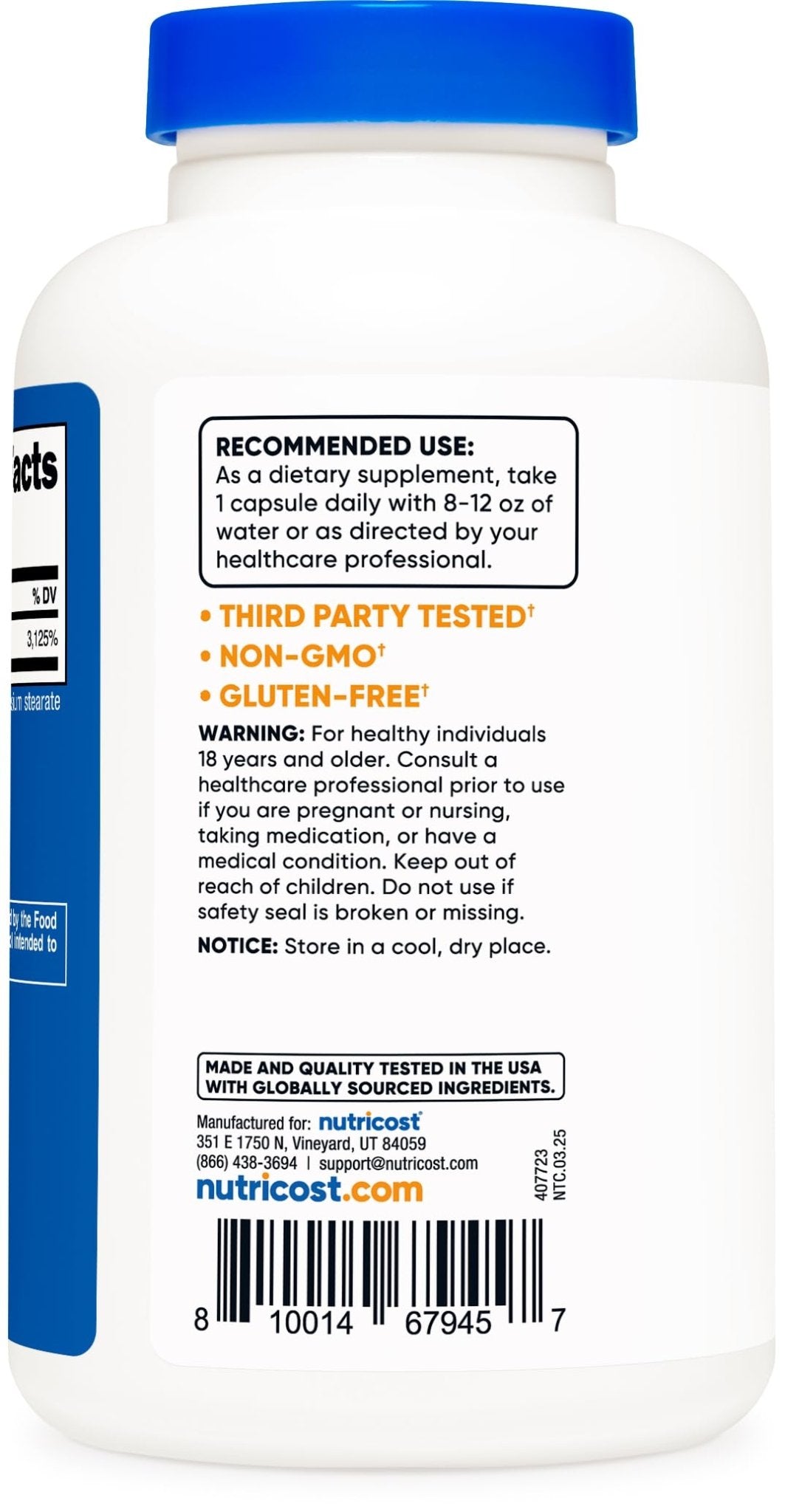 Nutricost Niacinamide (Vitamin B3) 500mg, 240 Capsules - Non-GMO, Gluten Free, Flush Free Vitamin B3 - PrimeBioHealth - canada supplements
