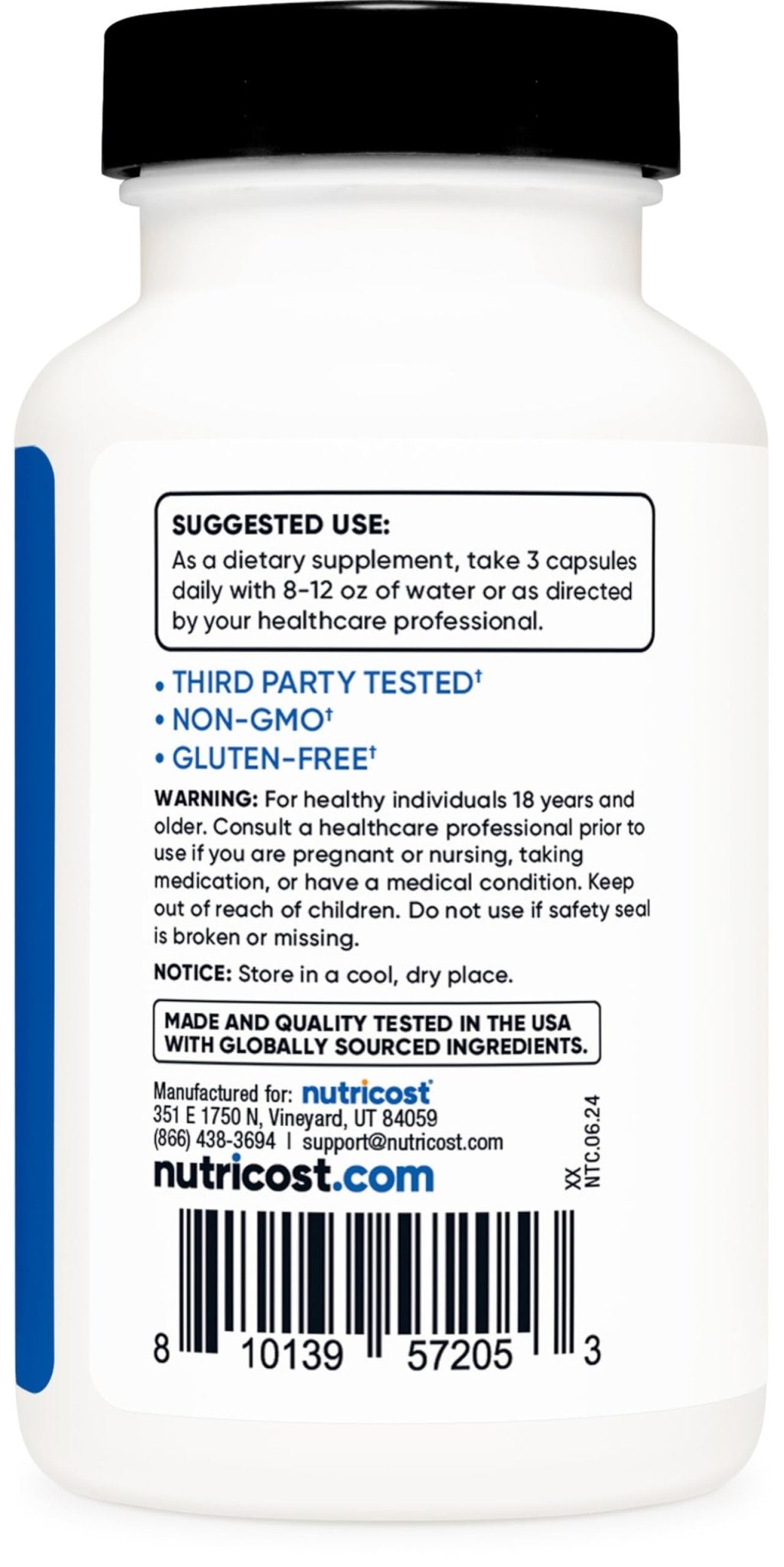 Nutricost Nitric Oxide Booster 2250mg, 180 Capsules - 750mg Per Casule, 60 Servings - Gluten Free and Non-GMO | 750mg Per Casule, 60 Servings, GMO-Free - PrimeBioHealth - canada supplements