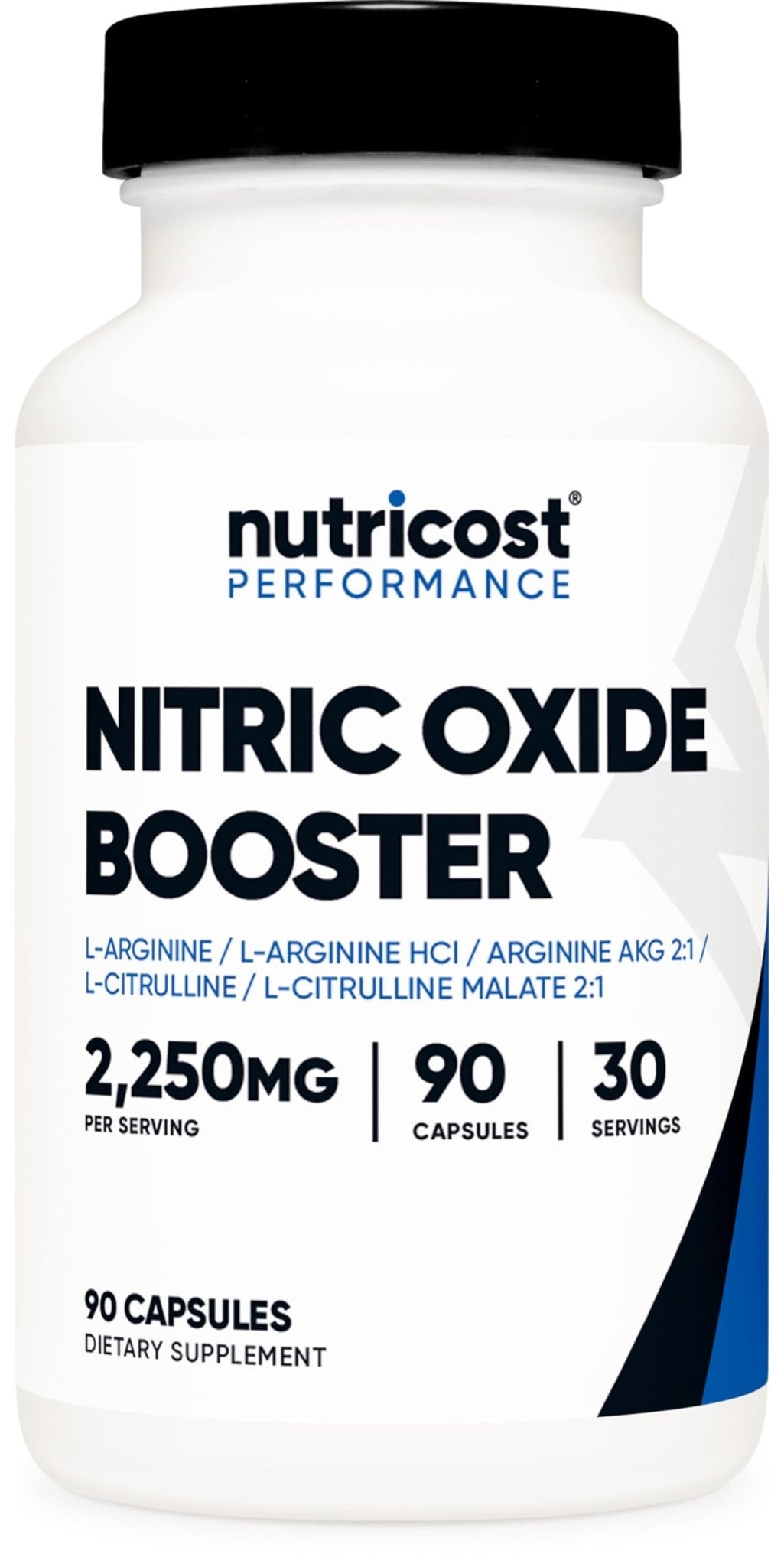 Nutricost Nitric Oxide Booster 2250mg, 180 Capsules - 750mg Per Casule, 60 Servings - Gluten Free and Non-GMO | 750mg Per Casule, 60 Servings, GMO-Free - PrimeBioHealth - canada supplements