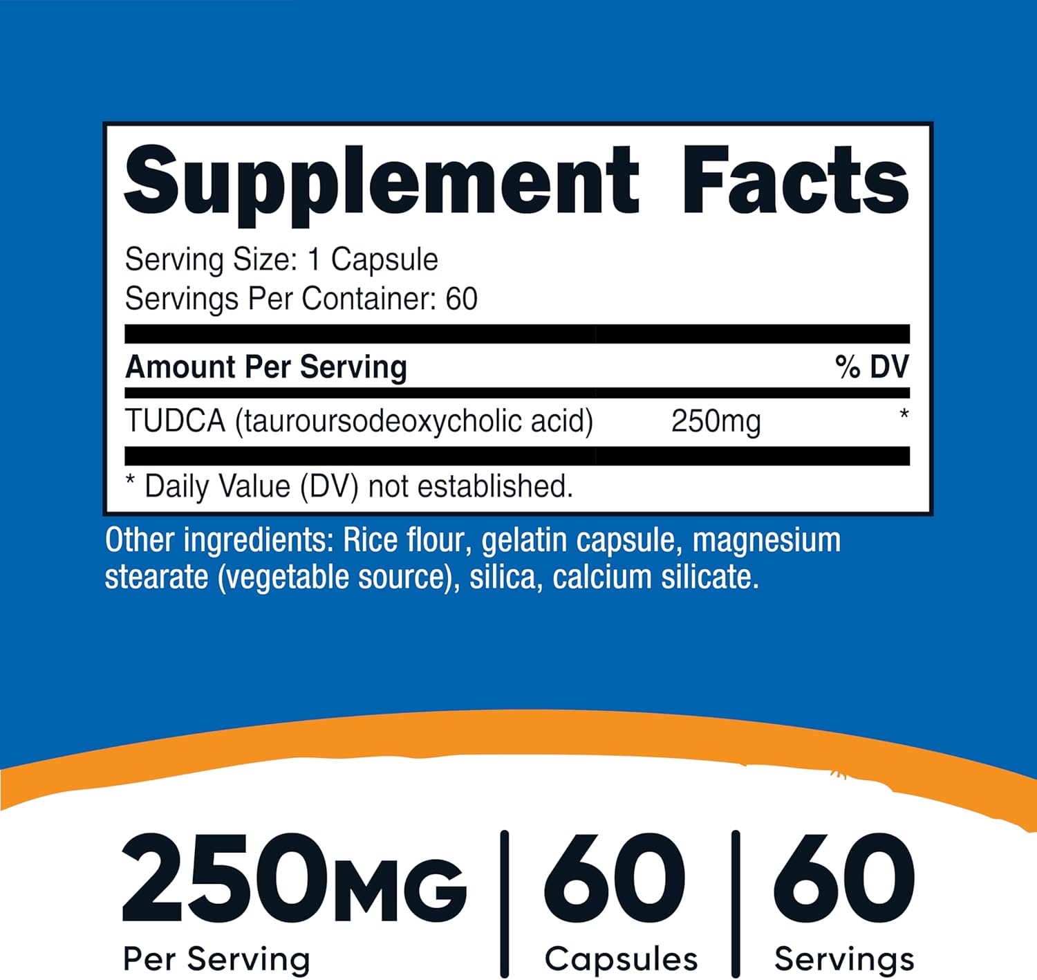 Nutricost Tudca 250mg, 60 Capsules (Tauroursodeoxycholic Acid) - Premium Quality - PrimeBioHealth - canada supplements