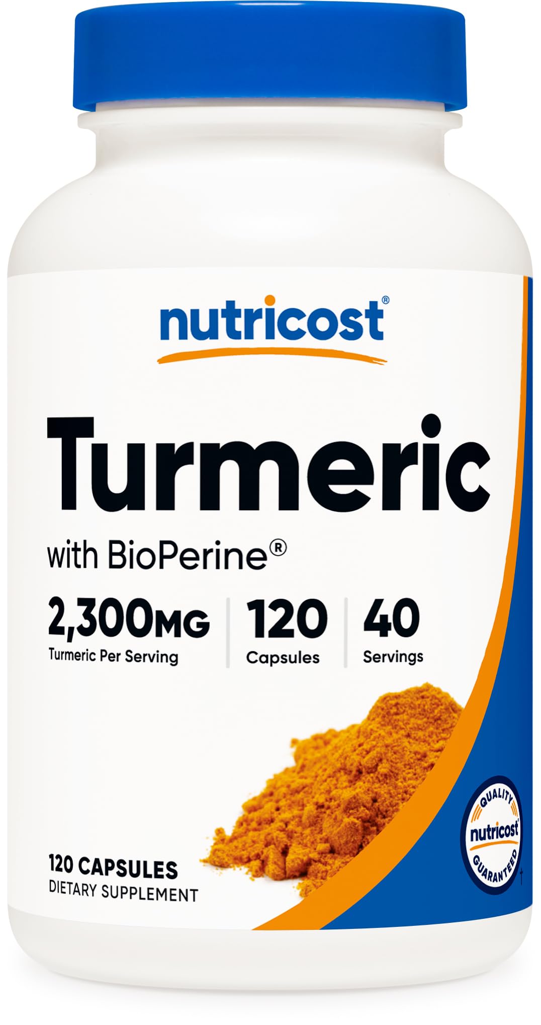 Nutricost Turmeric Curcumin with BioPerine and 95% Curcuminoids, 2300mg, 120 Capsules, Veggie Capsules, 767mg Per Cap, 40 Servings, Gluten Free, Non-GMO - PrimeBioHealth - canada supplements