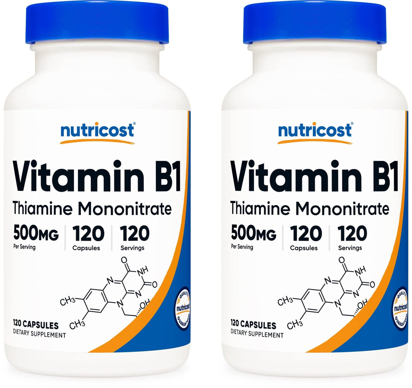 Nutricost Vitamin B1 (Thiamine) 500mg, 120 Capsules - PrimeBioHealth - canada supplements