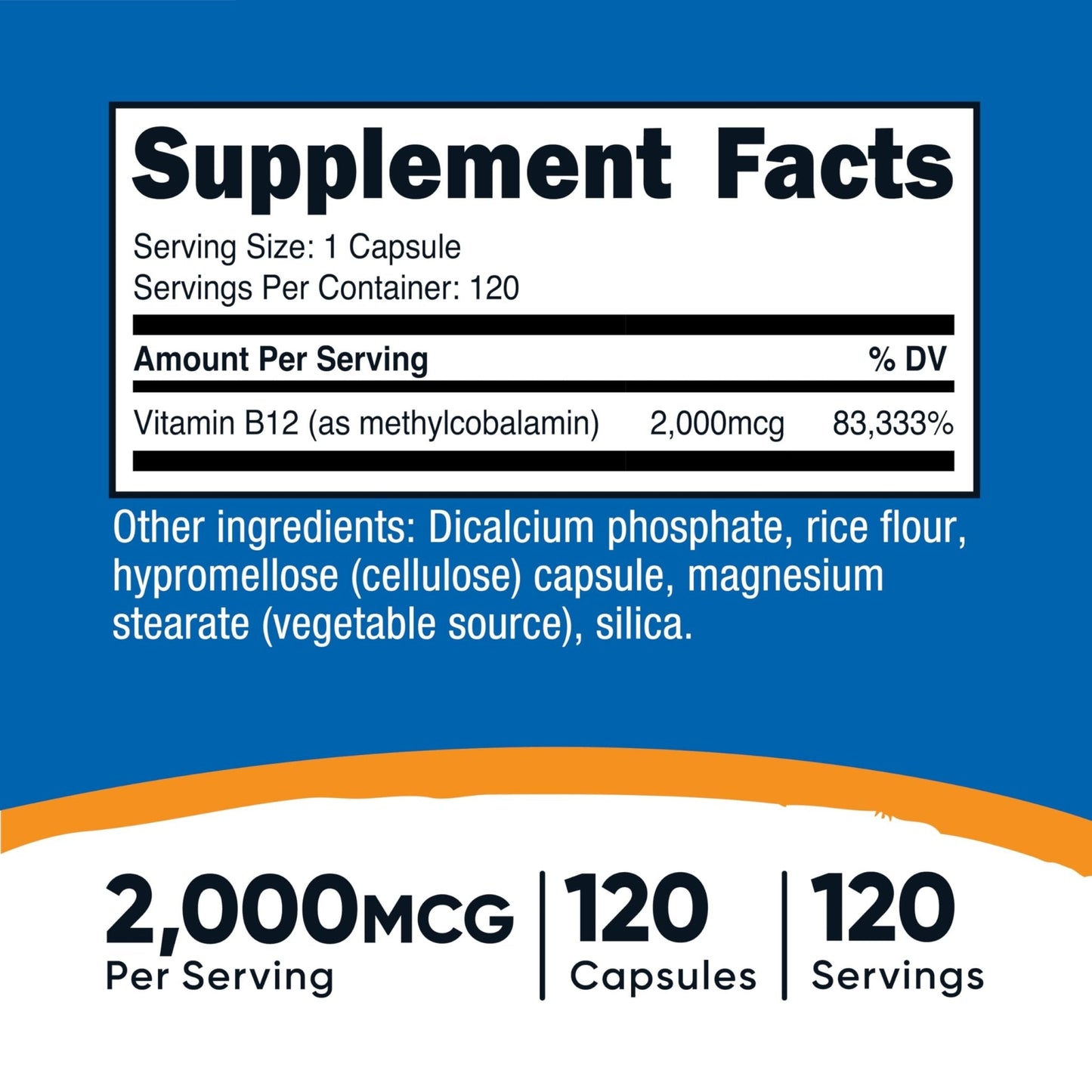 Nutricost Vitamin B12 (Methylcobalamin) 2000mcg, 240 Capsules - Vegetarian Caps, Non-GMO, Gluten Free B12 Supplement - PrimeBioHealth - canada supplements