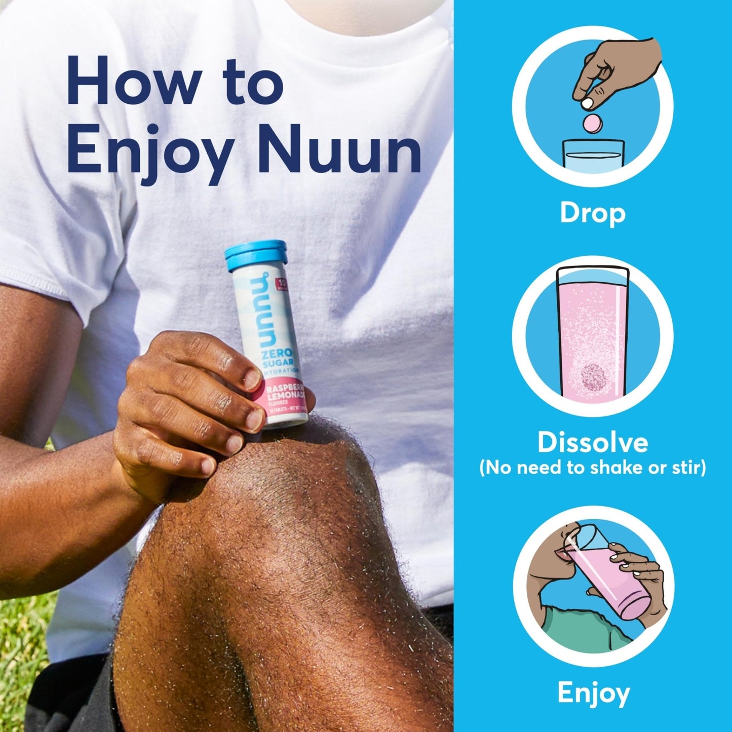 Nuun Zero Sugar Hydration Electrolyte Tablets - Sodium, Potassium, Chloride, Calcium, Magnesium, Light & Delicious Fruit Flavors, No Sugar, Gluten Free, Vegan, - PrimeBioHealth - canada supplements