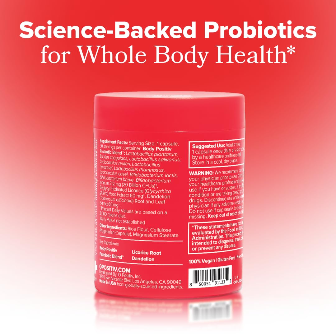 O Positiv URO Women’s Probiotic – All-in-one Probiotic for Women - Vaginal, Gut, Skin, and Oral Microbiome Health – 20B+ CFUs, Licorice Root, Dandelion - PrimeBioHealth - canada supplements