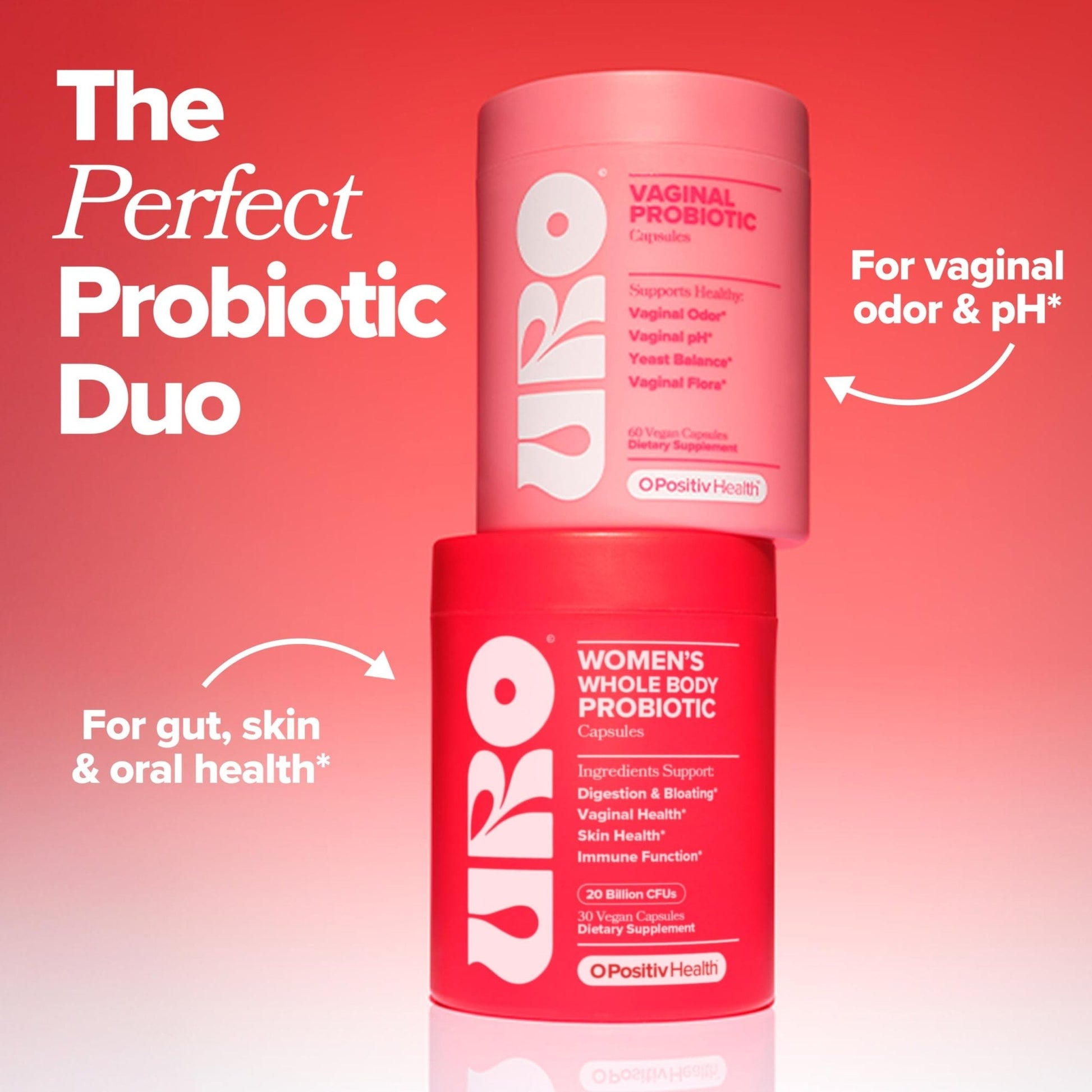 O Positiv URO Women’s Probiotic – All-in-one Probiotic for Women - Vaginal, Gut, Skin, and Oral Microbiome Health – 20B+ CFUs, Licorice Root, Dandelion - PrimeBioHealth - canada supplements