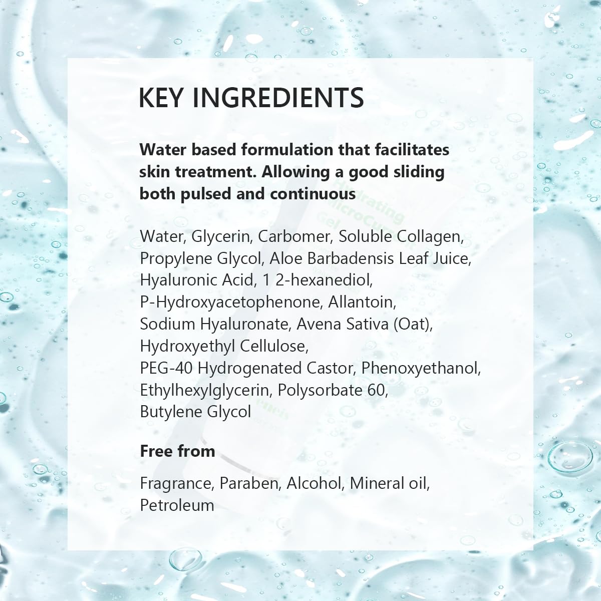 Oeneis Hydrating Microcurrent Conductive Gel, Fragrance-Free, Paraben-Free, Gel Primer with Hyaluronic Acid, Non-irritating - PrimeBioHealth - canada supplements