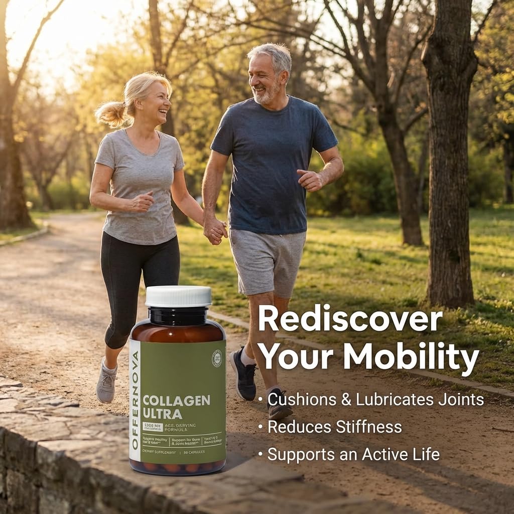 Offernova Collagen Ultra Hydrolyzed Collagen Supplements - 3000mg Anti Aging Bovine Collagen Peptides for Healthy Joints, Bones, Hair and Skin. - PrimeBioHealth - canada supplements