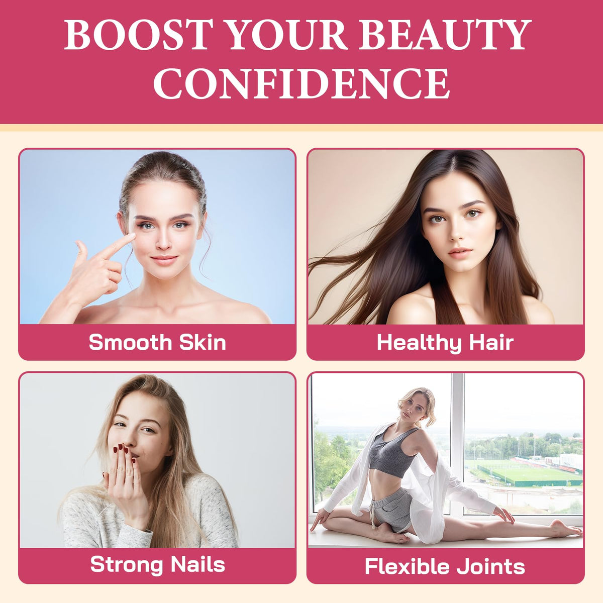 OHaboth Collagen Gummies for Women, Hydrolyzed Collagen Peptides Type I, II, III, V, X, 0 Sugar - Collagen Gummies for Skin, Wrinkles, Hair, Nails - PrimeBioHealth - canada supplements