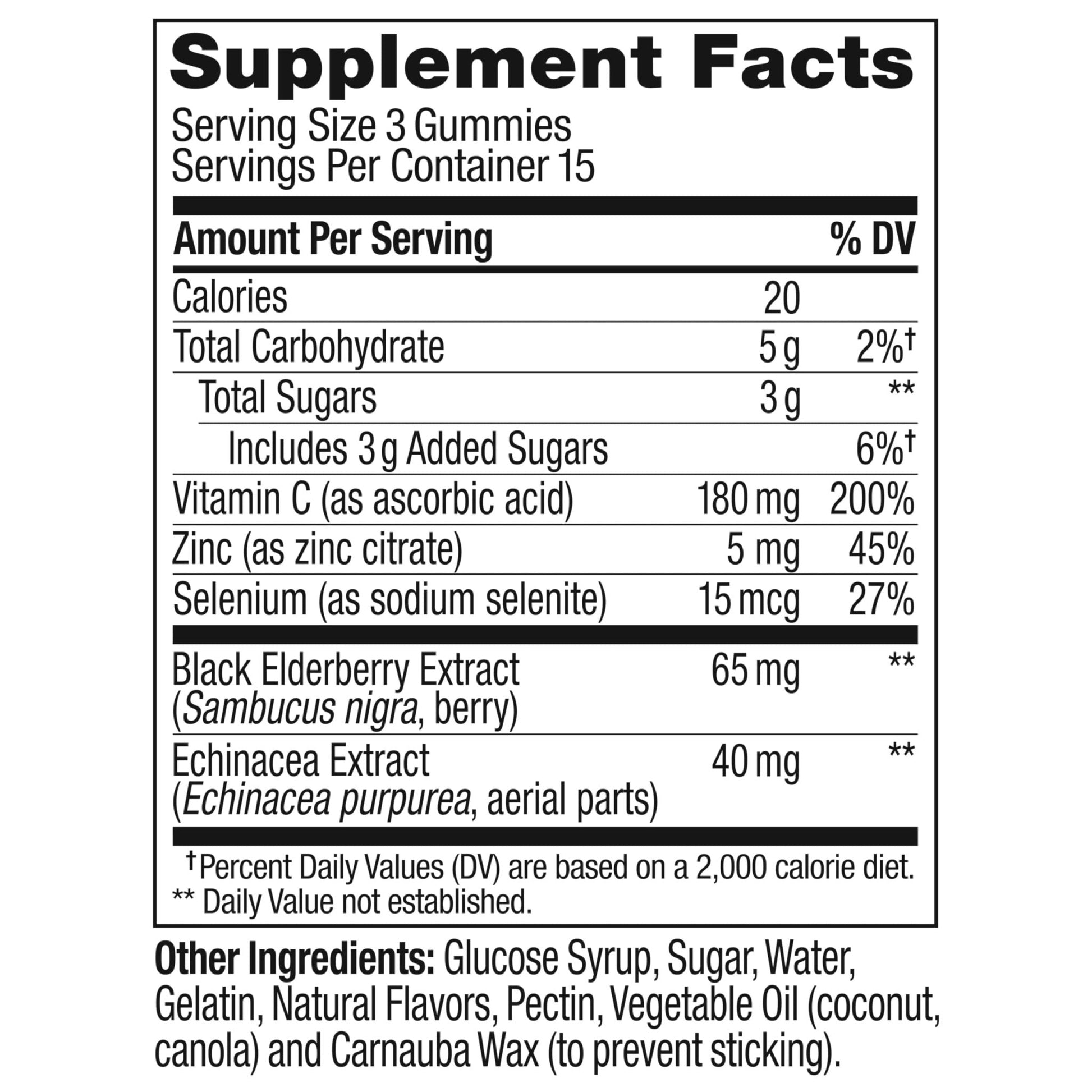 OLLY Immunity Gummy, Immune Support, Elderberry, Zinc, Vitamin C, Supplement, Berry Flavor, 15 Day Supply - 45 Count - PrimeBioHealth - canada supplements