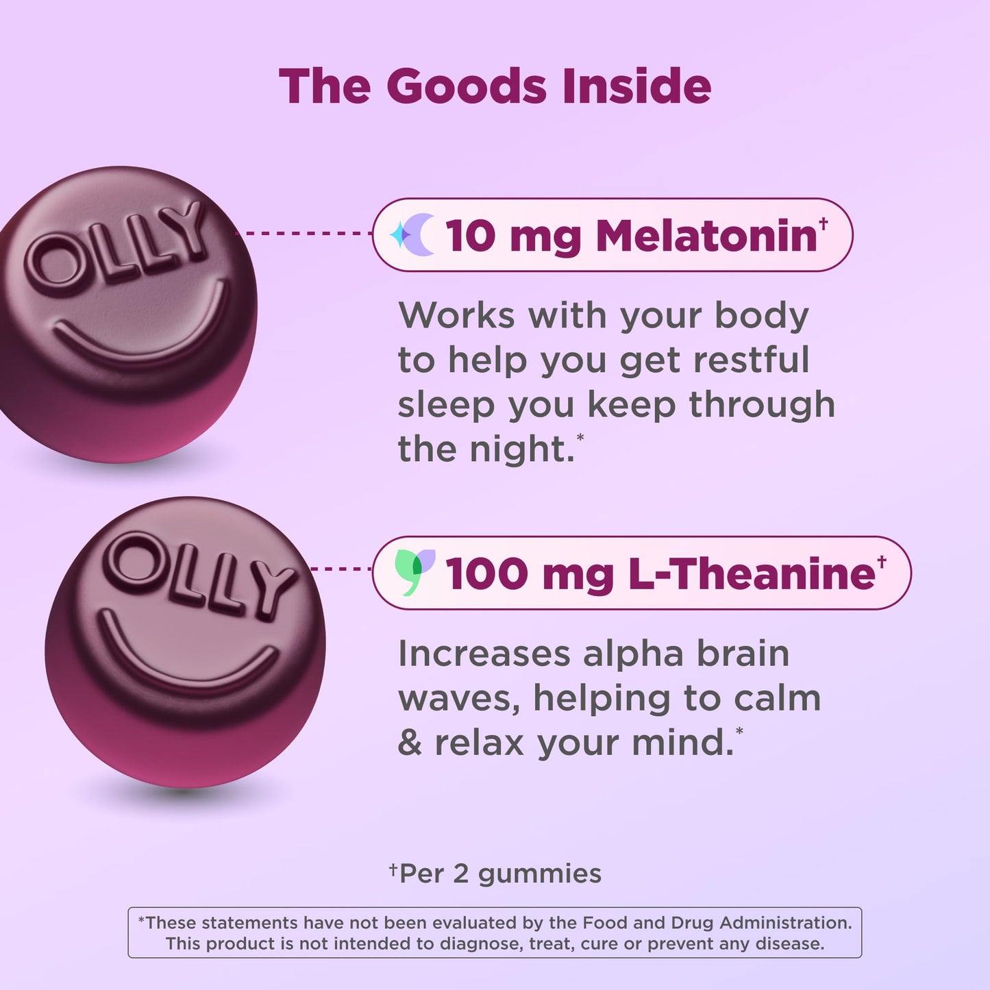 OLLY Max Strength Sleep Gummy, 10mg Melatonin, L-Theanine, Chamomile, Lemon Balm, Sugar Free, Vegetarian Sleep Aid, Strawberry - 70 Count - PrimeBioHealth - canada supplements
