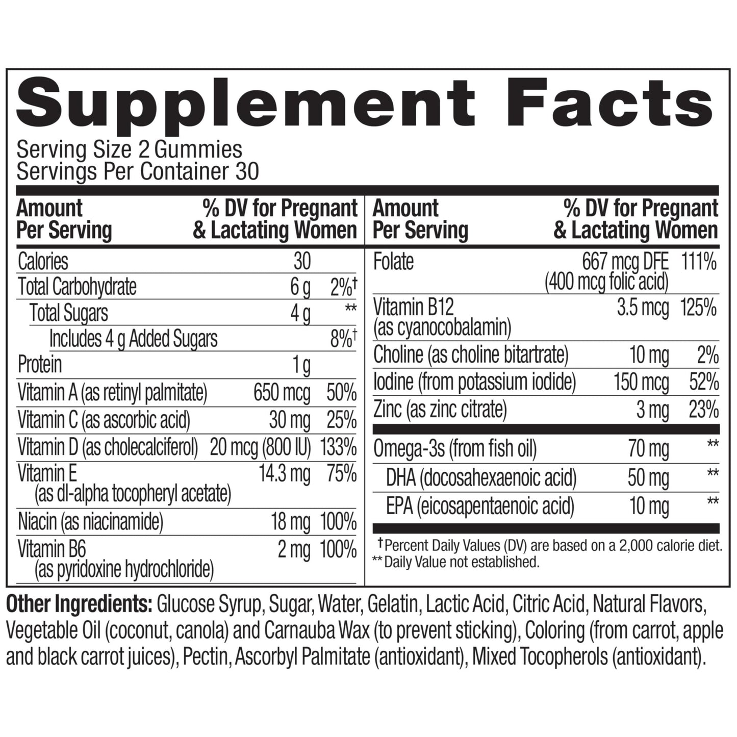 OLLY Prenatal Multivitamin Gummy, Supports Healthy Growth and Brain Development, Folic Acid, Vitamin D, Omega 3 DHA, Chewable Supplement - PrimeBioHealth - canada supplements