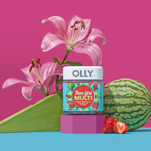 Olly Teen Girl Multi Gummy, Healthy Skin and Immune Support, 15 Essential Vitamins, Biotin, Zinc, Calcium, Chewable Multivitamin - PrimeBioHealth - canada supplements