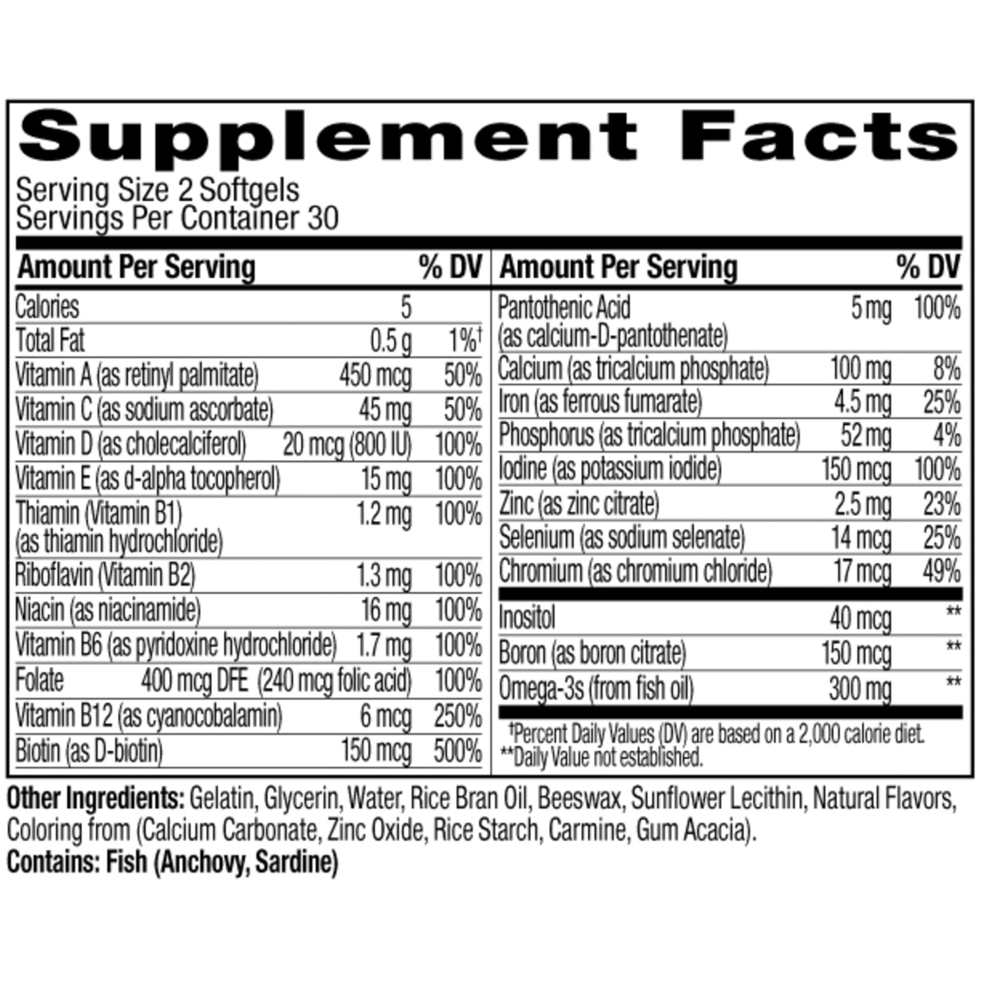 OLLY Ultra Women's Multi Softgels, Overall Health and Immune Support, Omega-3s, Iron, Vitamins A, D, C, E, B12, Daily Multivitamin, 30 Day Supply - 60 Count - PrimeBioHealth - canada supplements