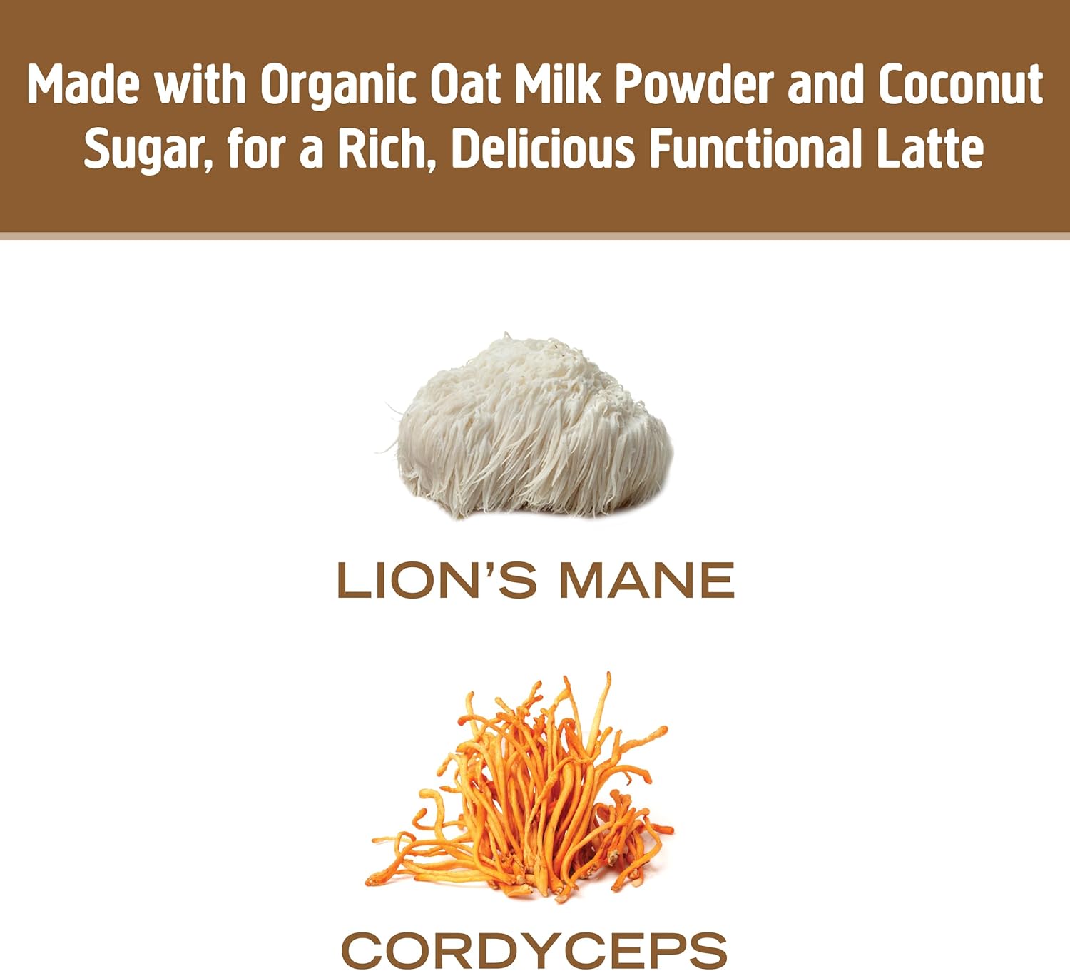 OM MUSHROOM SUPERFOOD Coffee Latte Blend – Functional Mushroom Powder with Lion’s Mane & Cordyceps – Energy, Focus & Mental Clarity Support – 8.47 oz Canister (30 Servings) - PrimeBioHealth - canada supplements