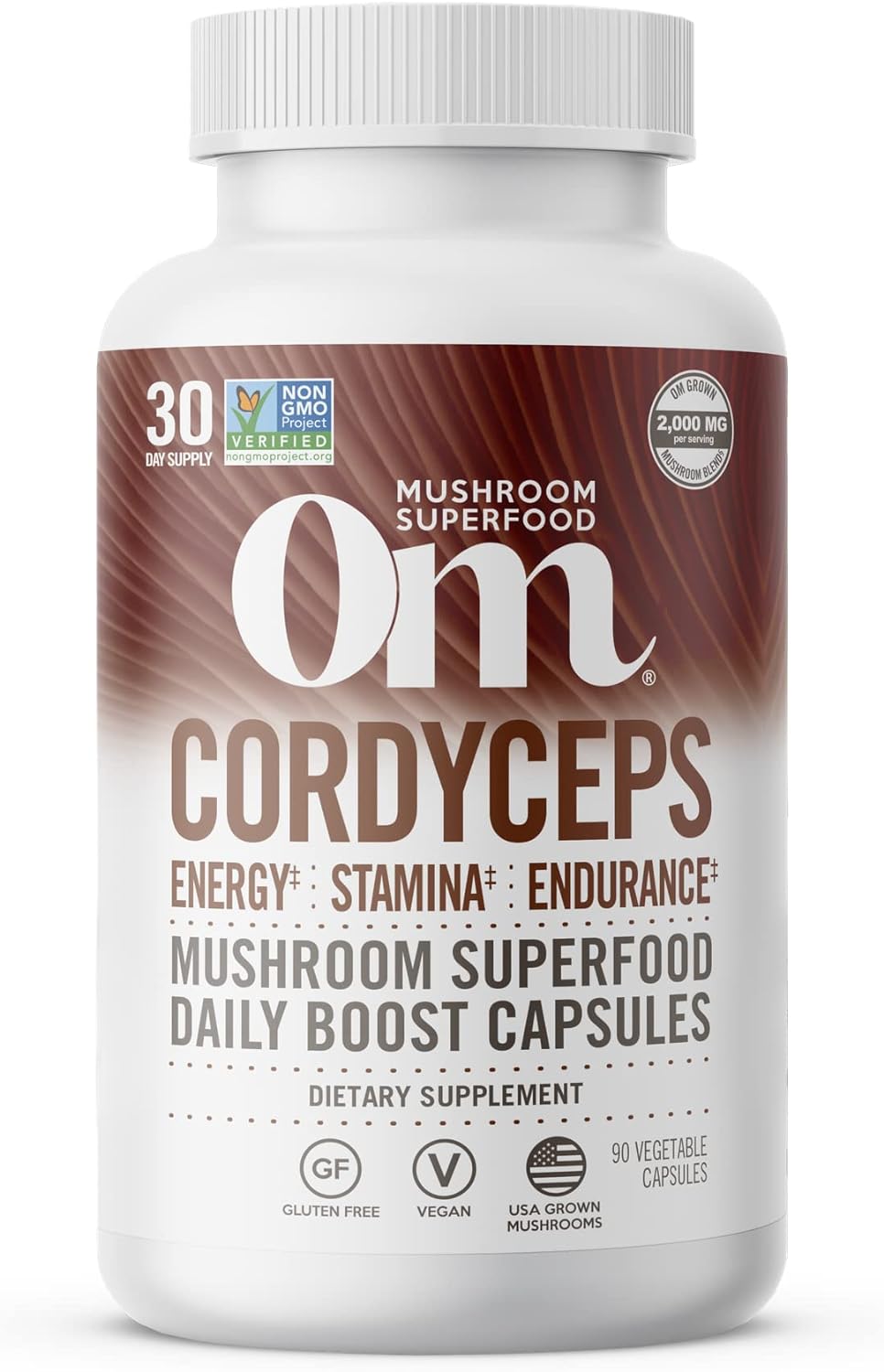 OM MUSHROOM SUPERFOOD Cordyceps Mushroom Capsules Superfood Supplement, 90 Count, 30 Days, Organic Energy Supplement for Stamina and Endurance - PrimeBioHealth - canada supplements