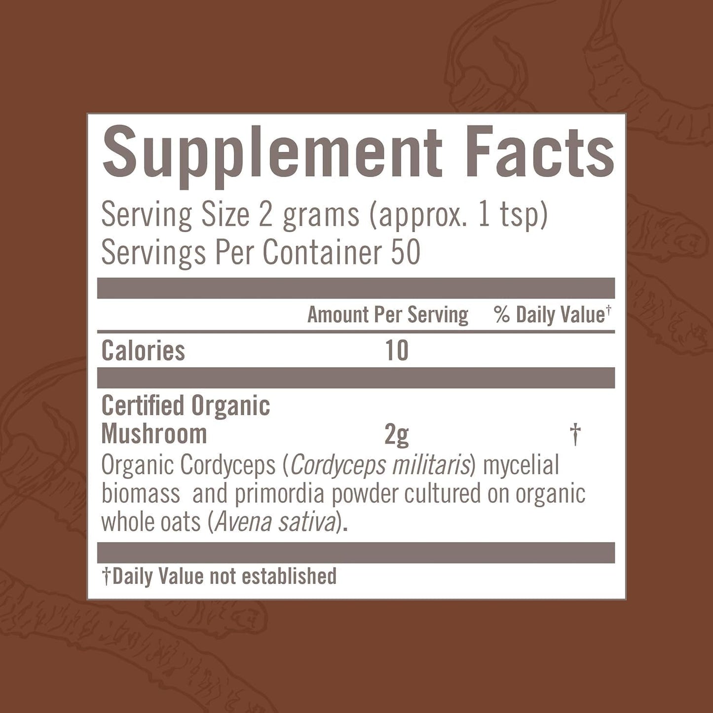 OM MUSHROOM SUPERFOOD Cordyceps Organic Mushroom Powder, 3.5 Ounce, 50 Servings, Energy, Power, Stamina and Endurance Support, Superfood Supplement for Sports Performance - PrimeBioHealth - canada supplements