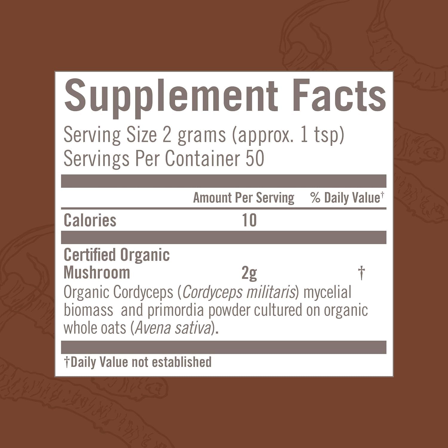 OM MUSHROOM SUPERFOOD Cordyceps Organic Mushroom Powder, 3.5 Ounce, 50 Servings, Energy, Power, Stamina and Endurance Support, Superfood Supplement for Sports Performance - PrimeBioHealth - canada supplements