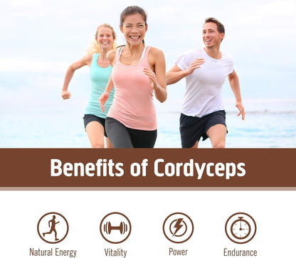 OM MUSHROOM SUPERFOOD Cordyceps Organic Mushroom Powder, 3.5 Ounce, 50 Servings, Energy, Power, Stamina and Endurance Support, Superfood Supplement for Sports Performance - PrimeBioHealth - canada supplements