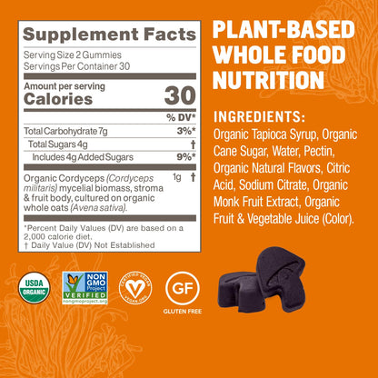 OM MUSHROOM SUPERFOOD Master Blend Mushroom Gummies – Organic 10-Mushroom Complex with Ashwagandha – Supports Immunity, Gut Health & Stress Relief – Mixed Berry Flavor – 28 Servings, 56 Count. - PrimeBioHealth - canada supplements